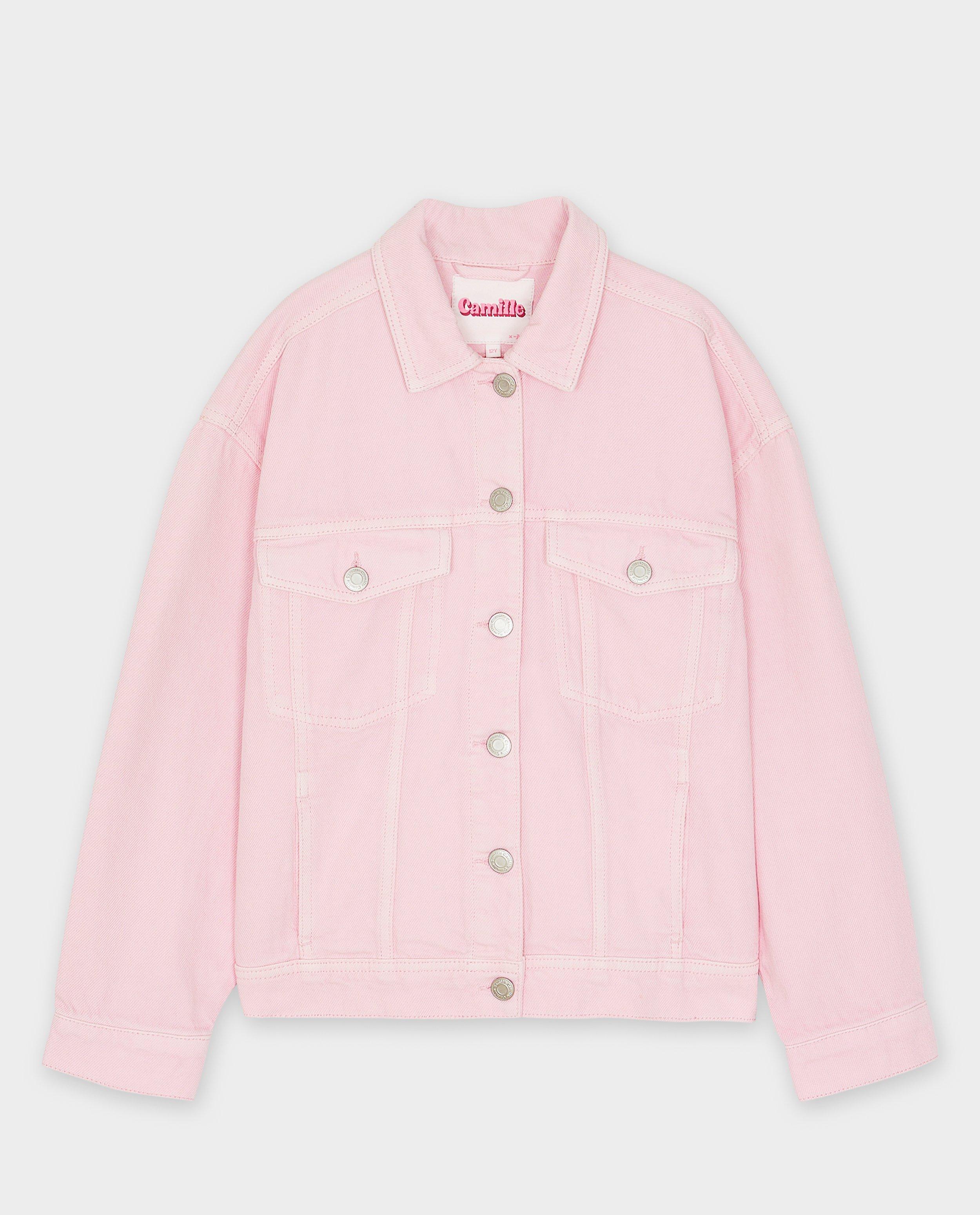 Poncho's en teddy's - Jeansvest met geborduurd opschrift, 6-14 jaar