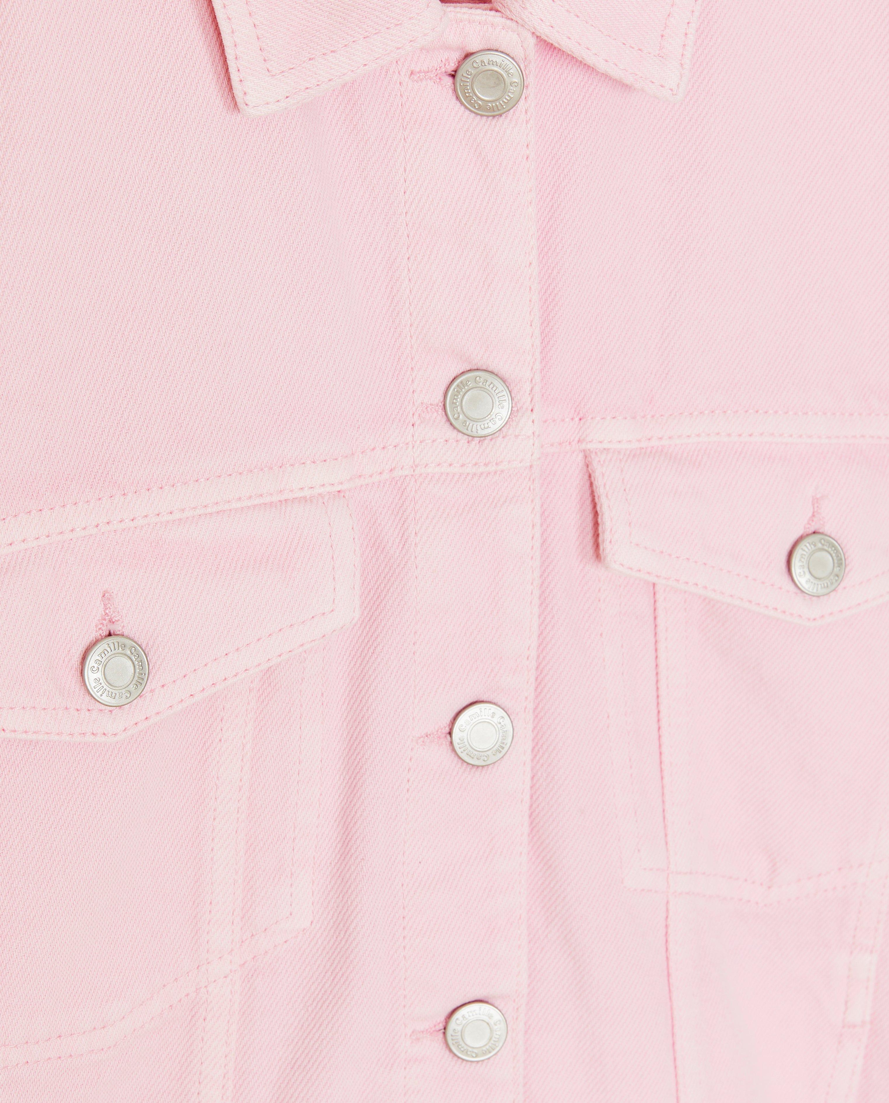 Poncho's en teddy's - Jeansvest met geborduurd opschrift, 6-14 jaar
