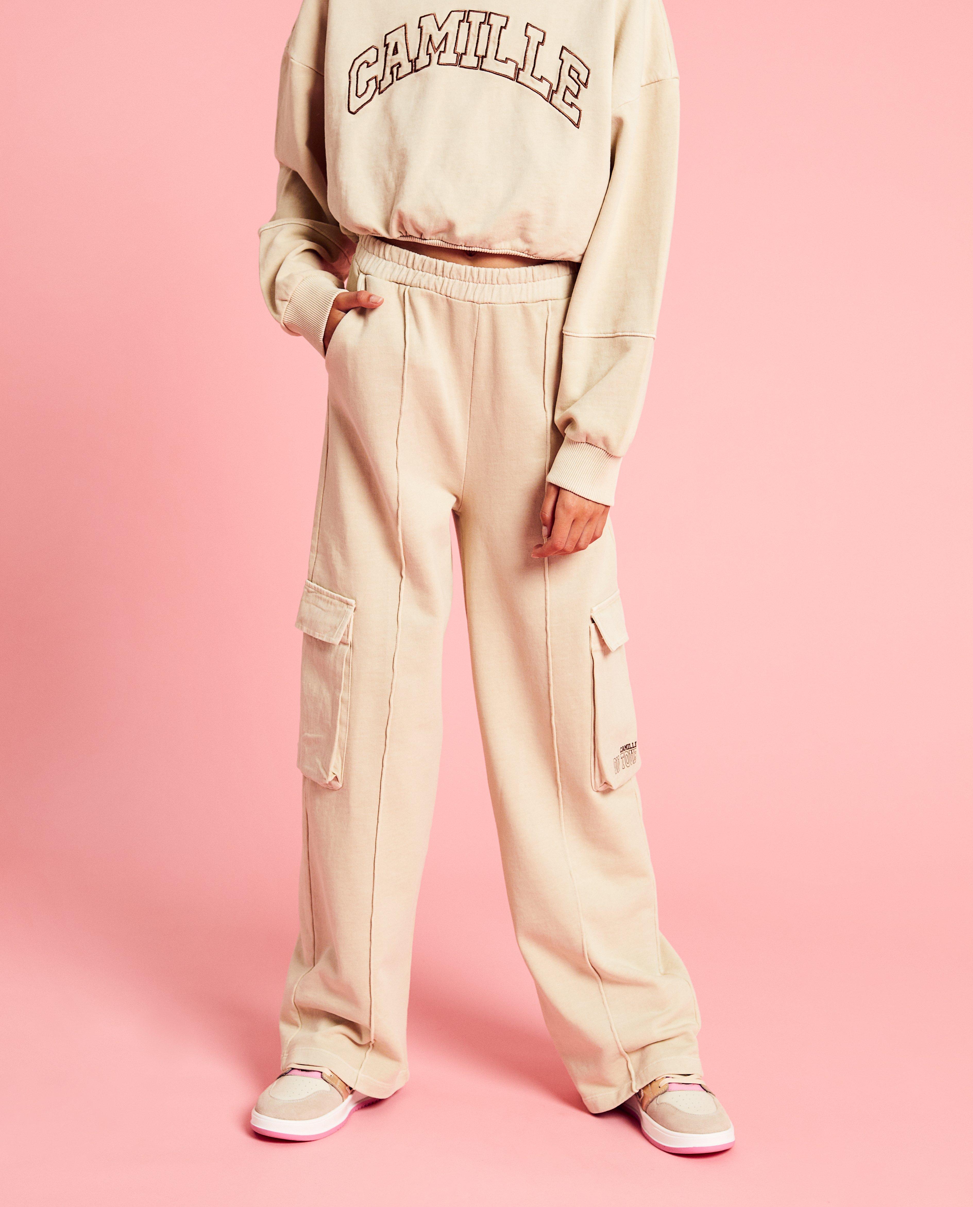 Broeken - Beige joggingbroek, 6-14 jaar