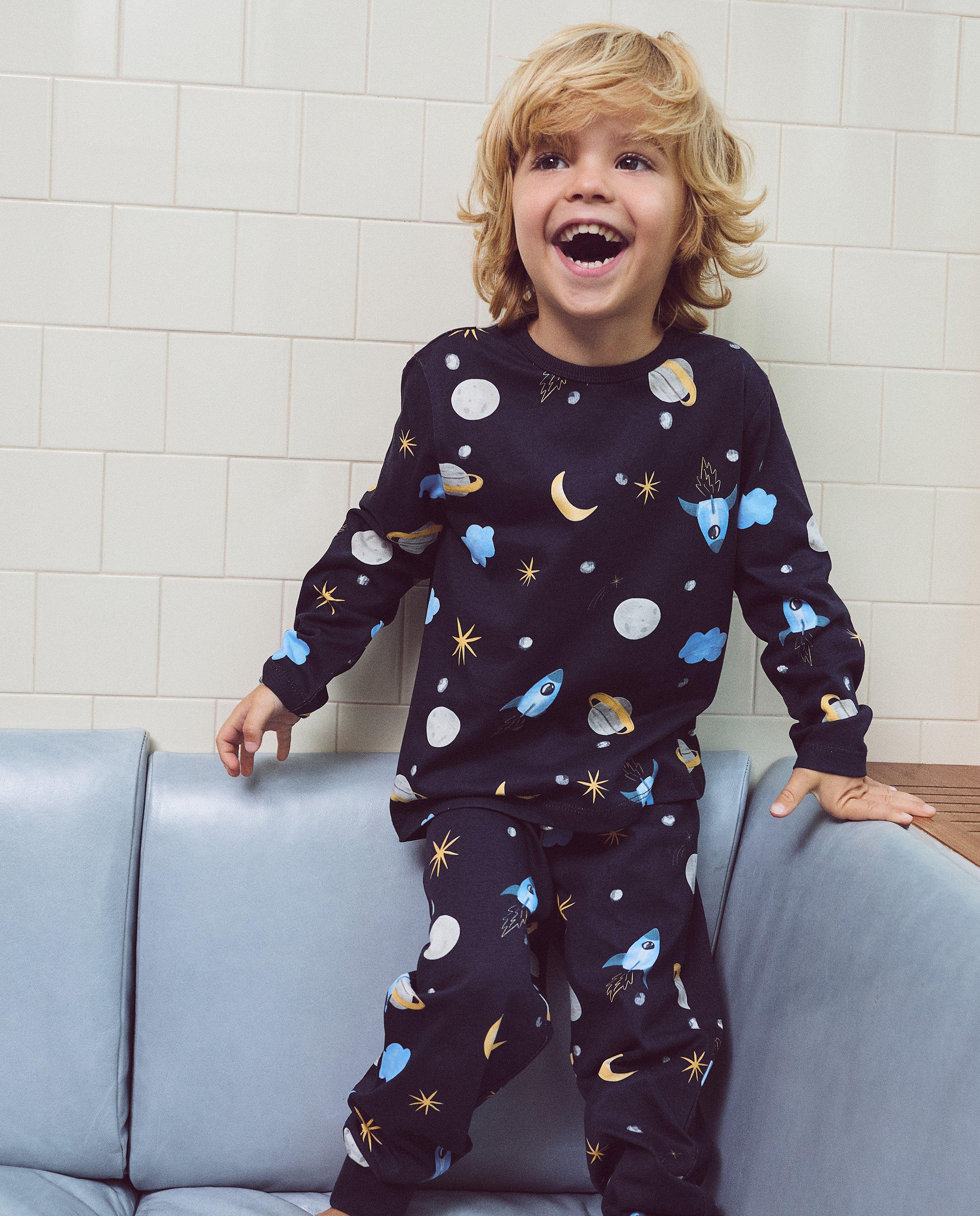 Pyjama met graafmachineprint - null - Kidz Nation