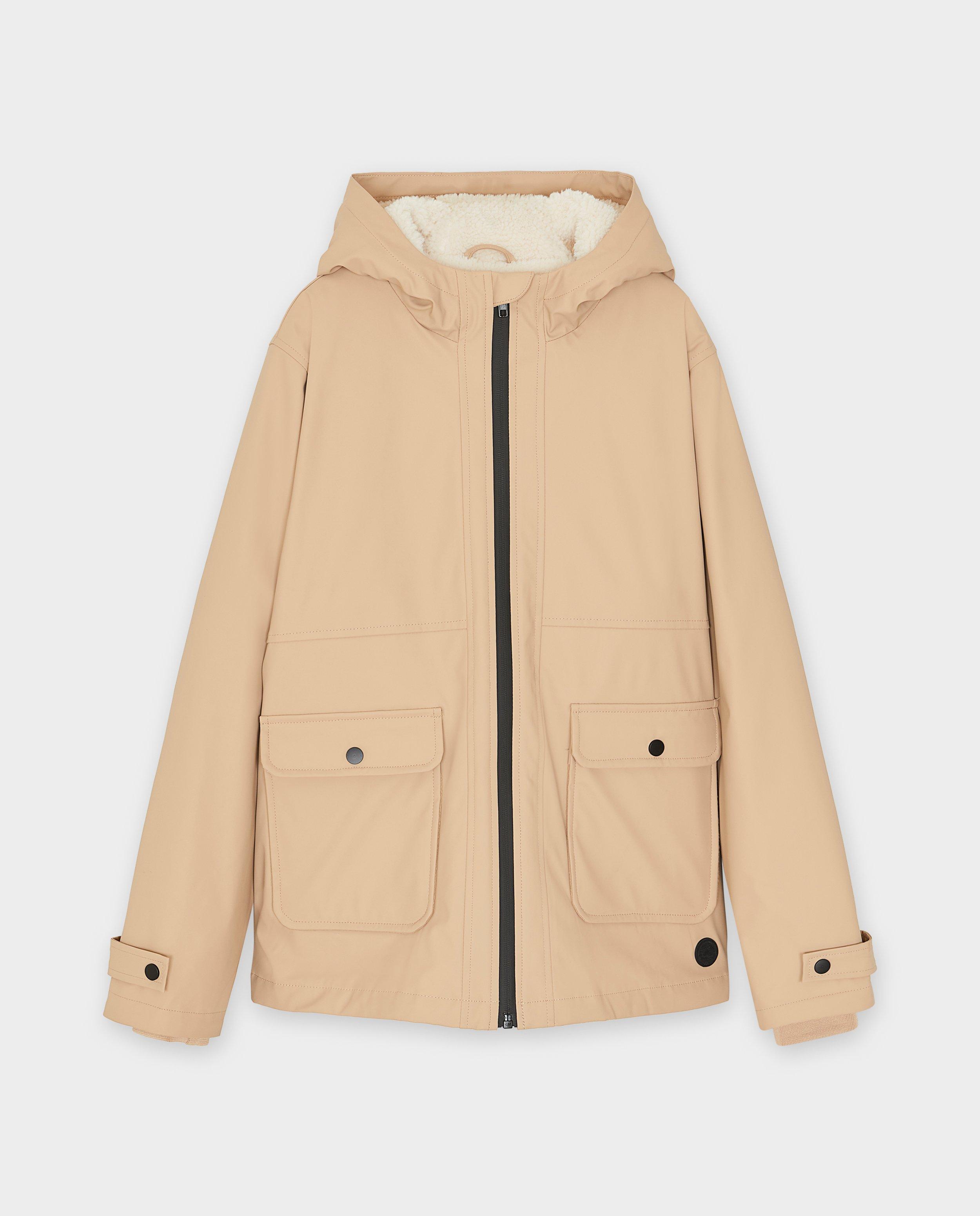 Beige jas met teddy voering - Product Detail - beige - afbeelding nummer 2