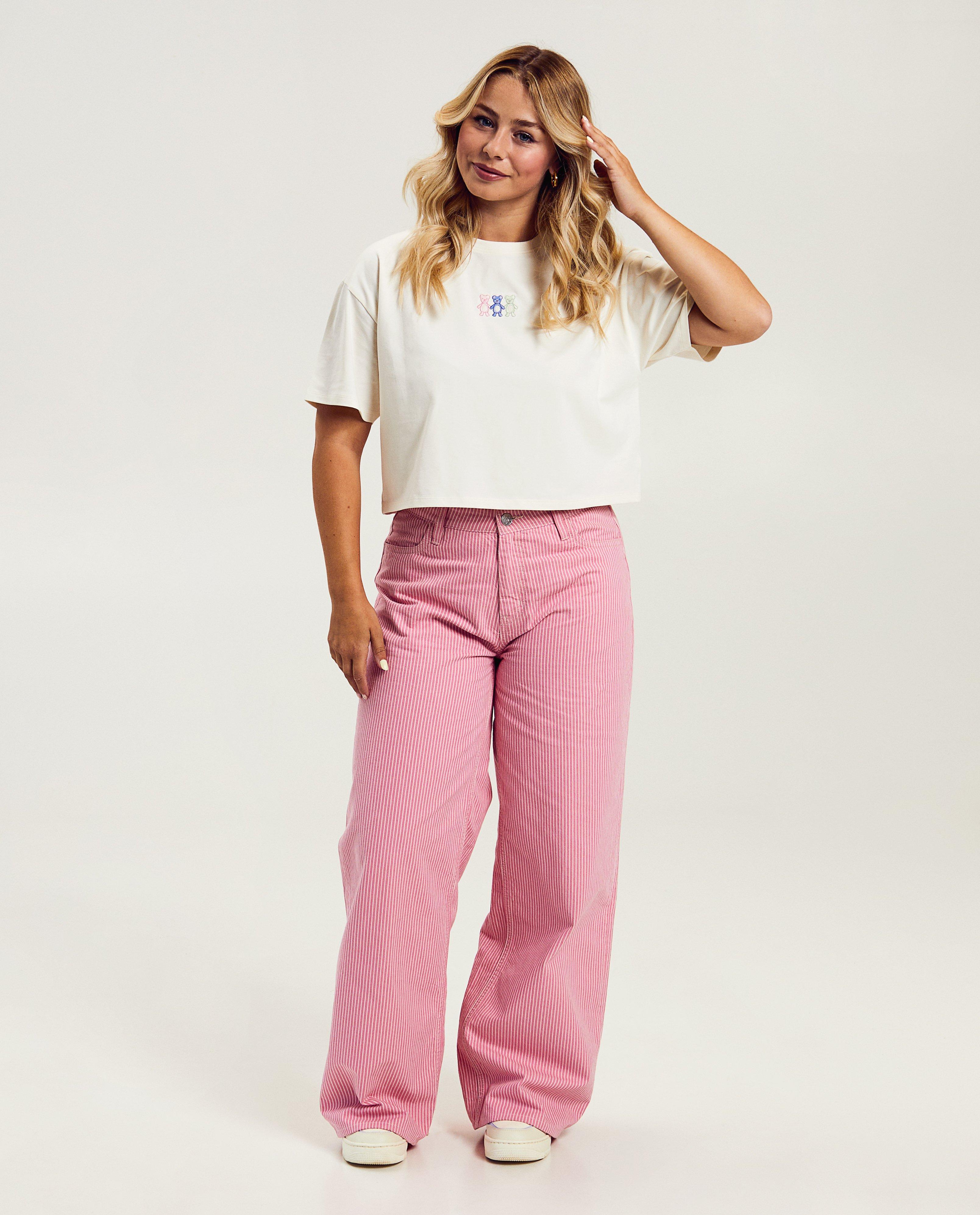 T-shirts - T-shirt met geborduurde beertjes