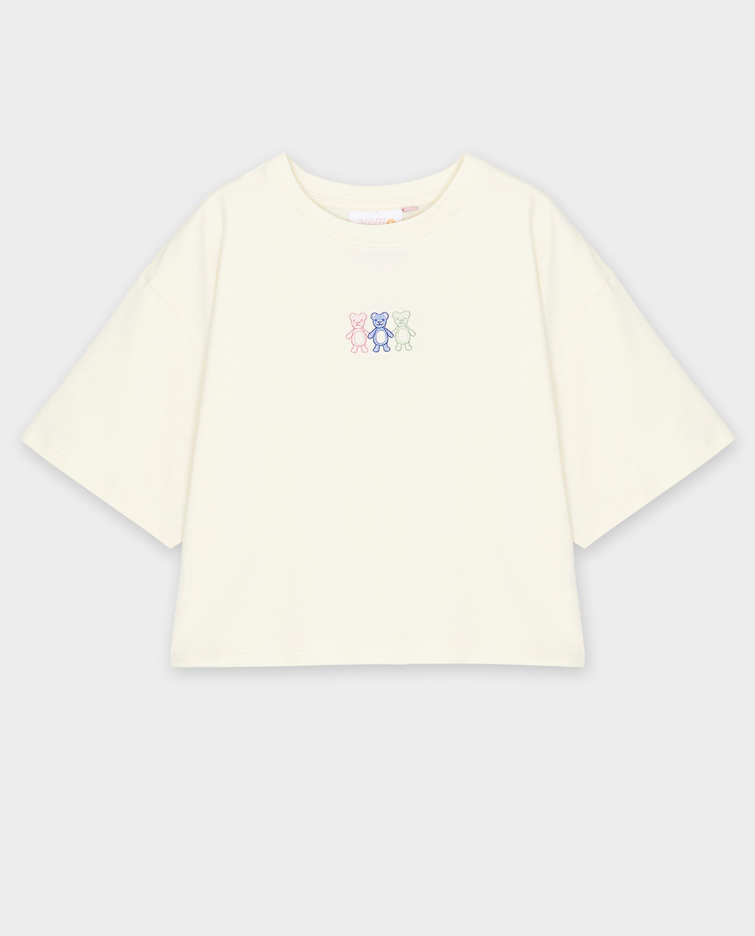 T-shirts - T-shirt met geborduurde beertjes