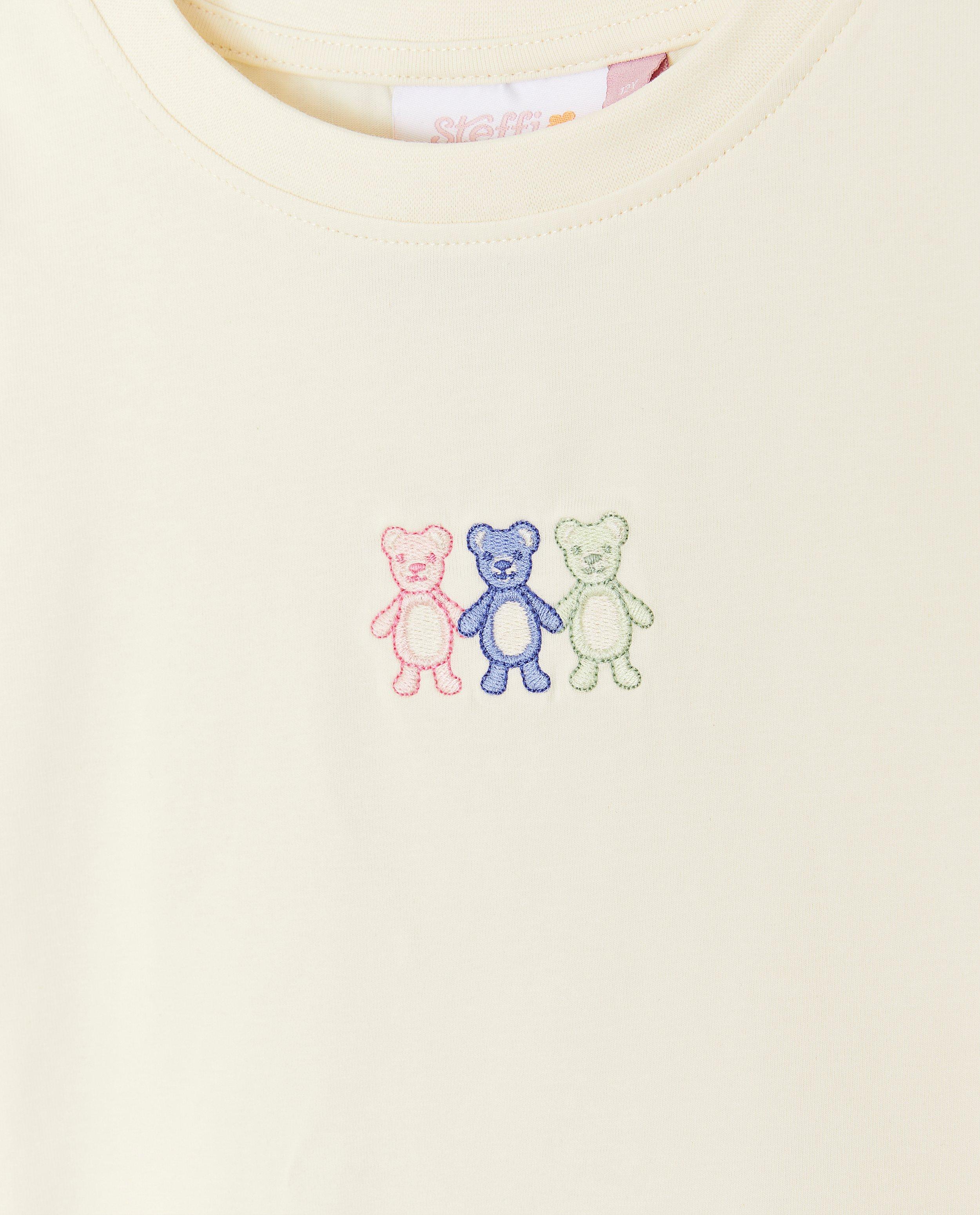 T-shirts - T-shirt met geborduurde beertjes