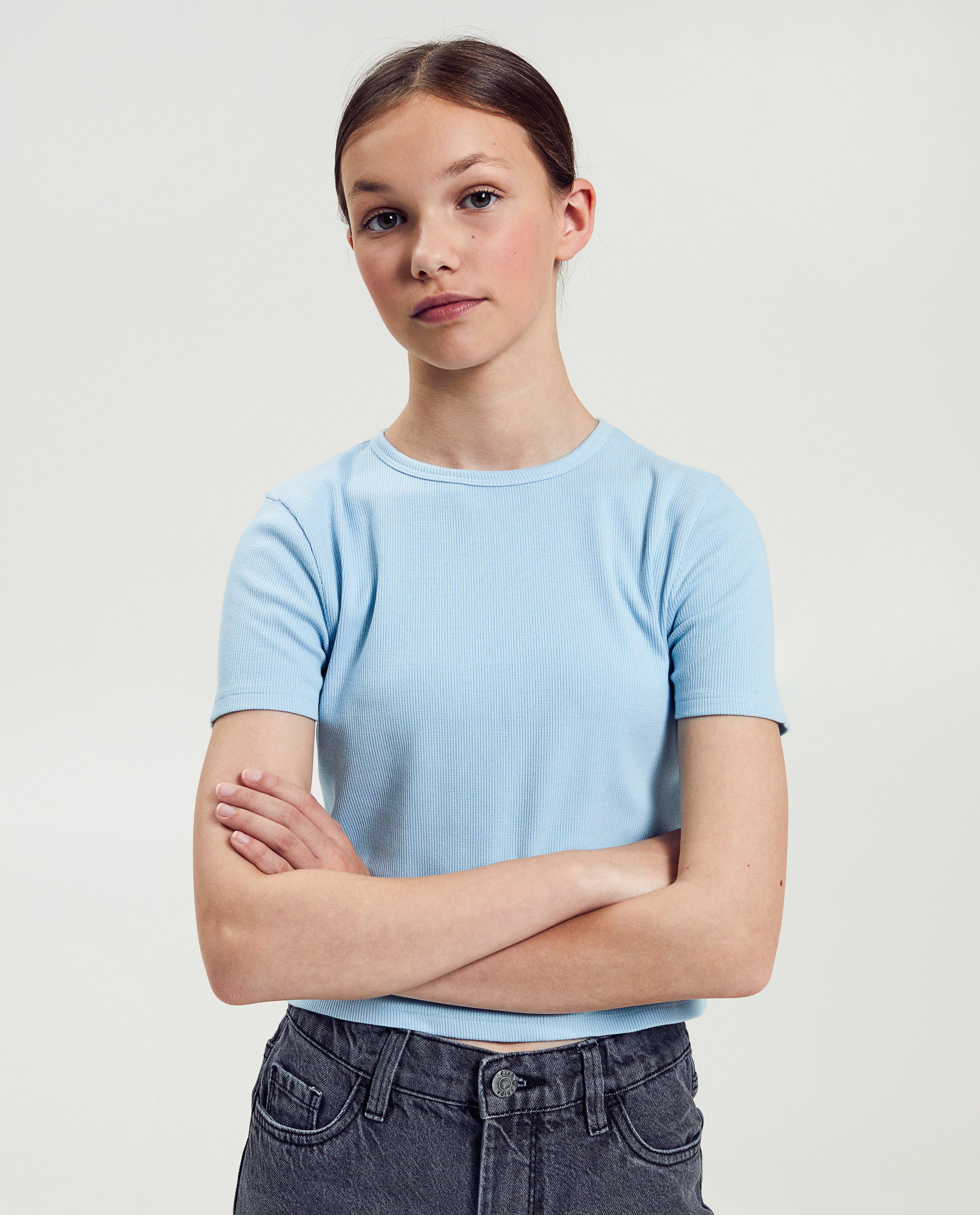 Wit T-shirt - Product Detail - lichtblauw - afbeelding nummer 1