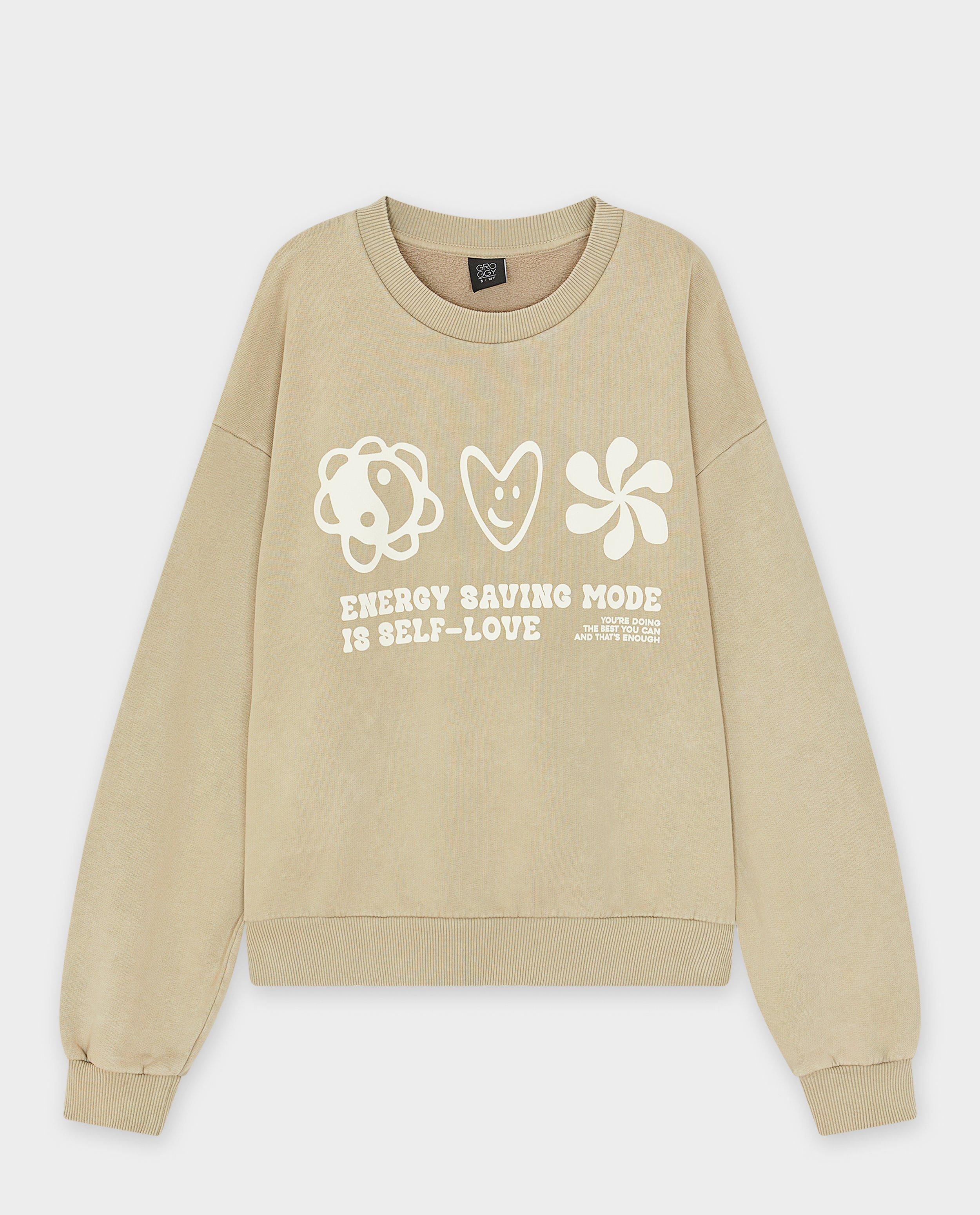 Sweater met print, oversized fit - Product Detail - lichtgroen - afbeelding nummer 4