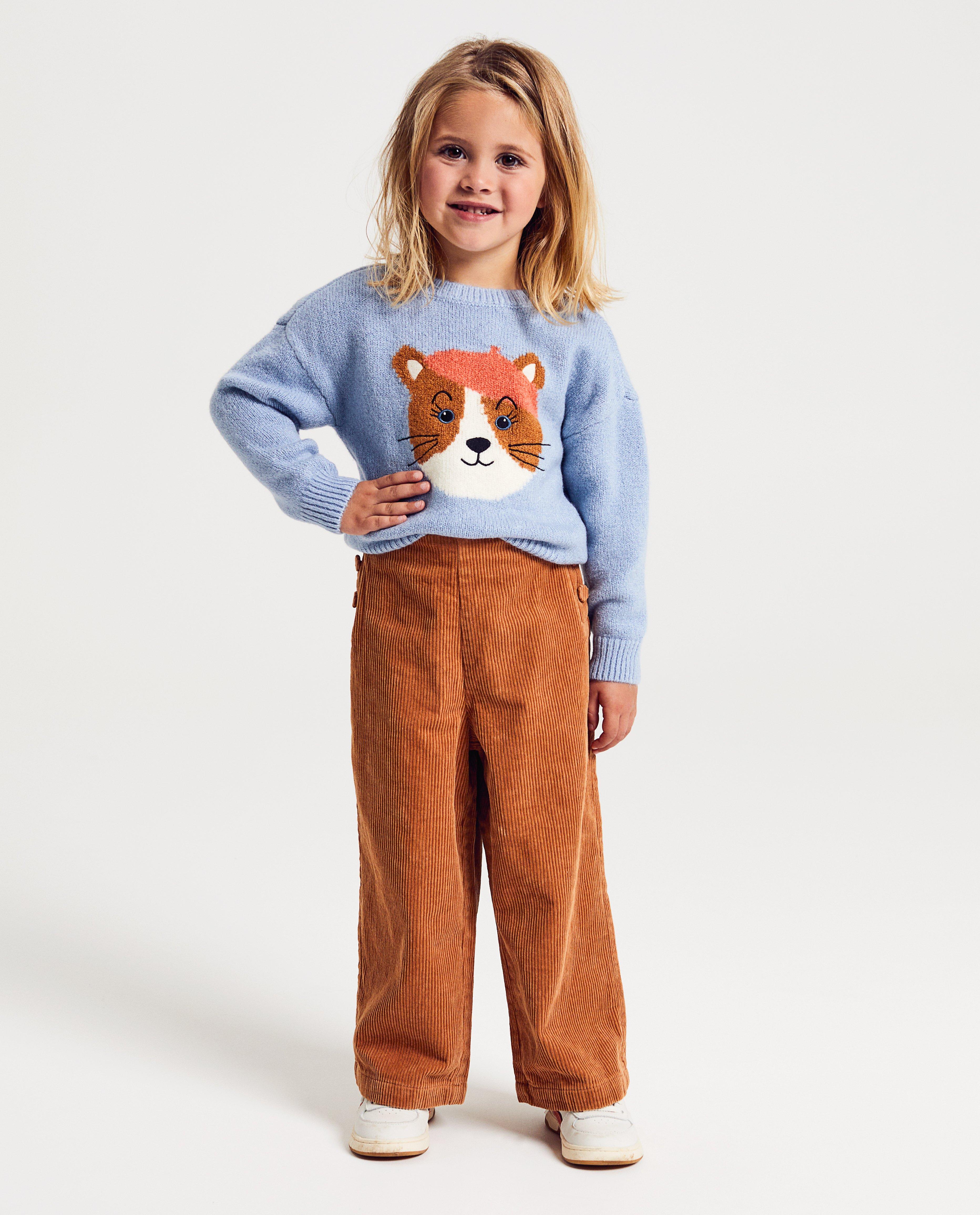 Bruine broek van ribfluweel - null - Milla Star