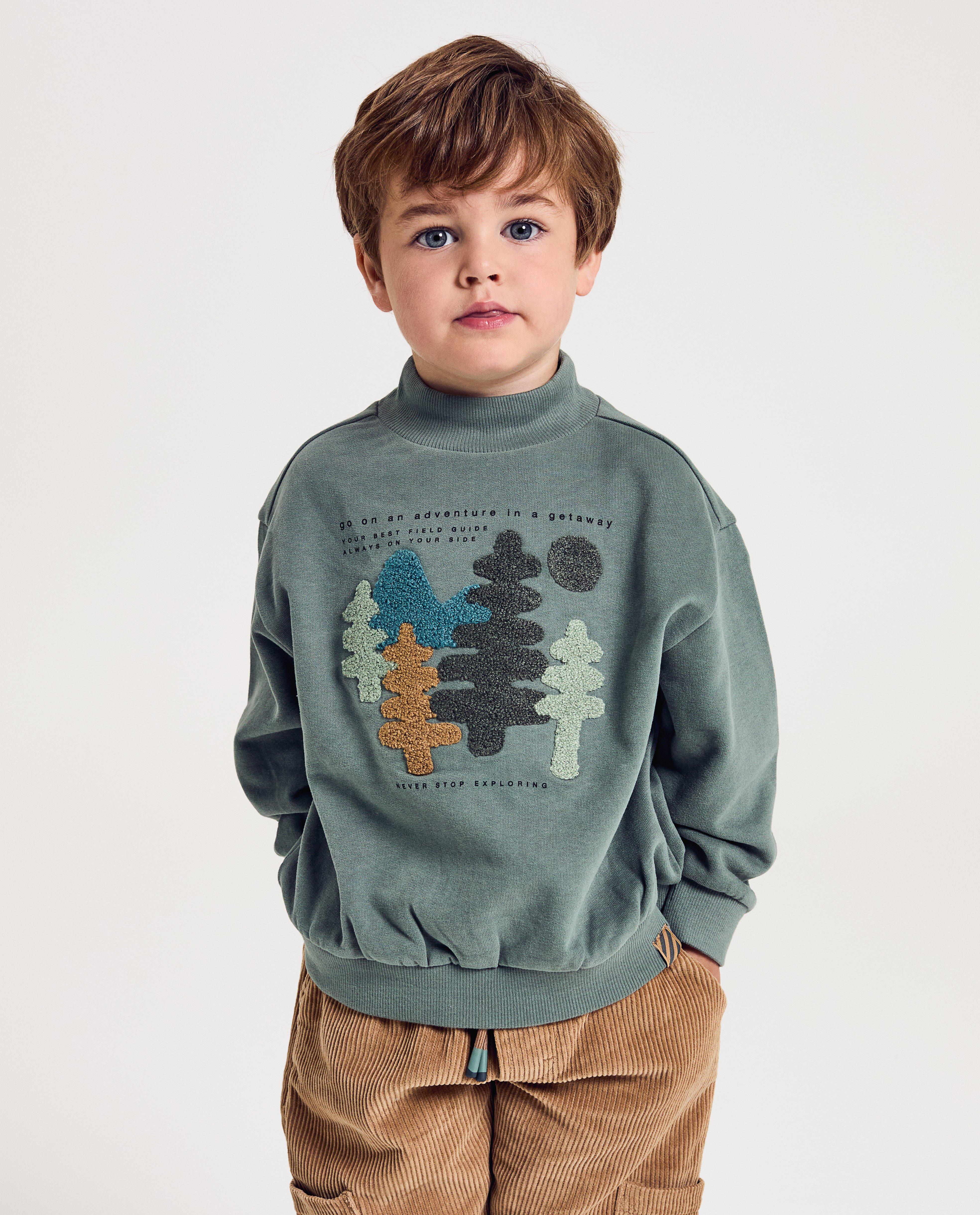 Sweater met badstof print - null - Wickie