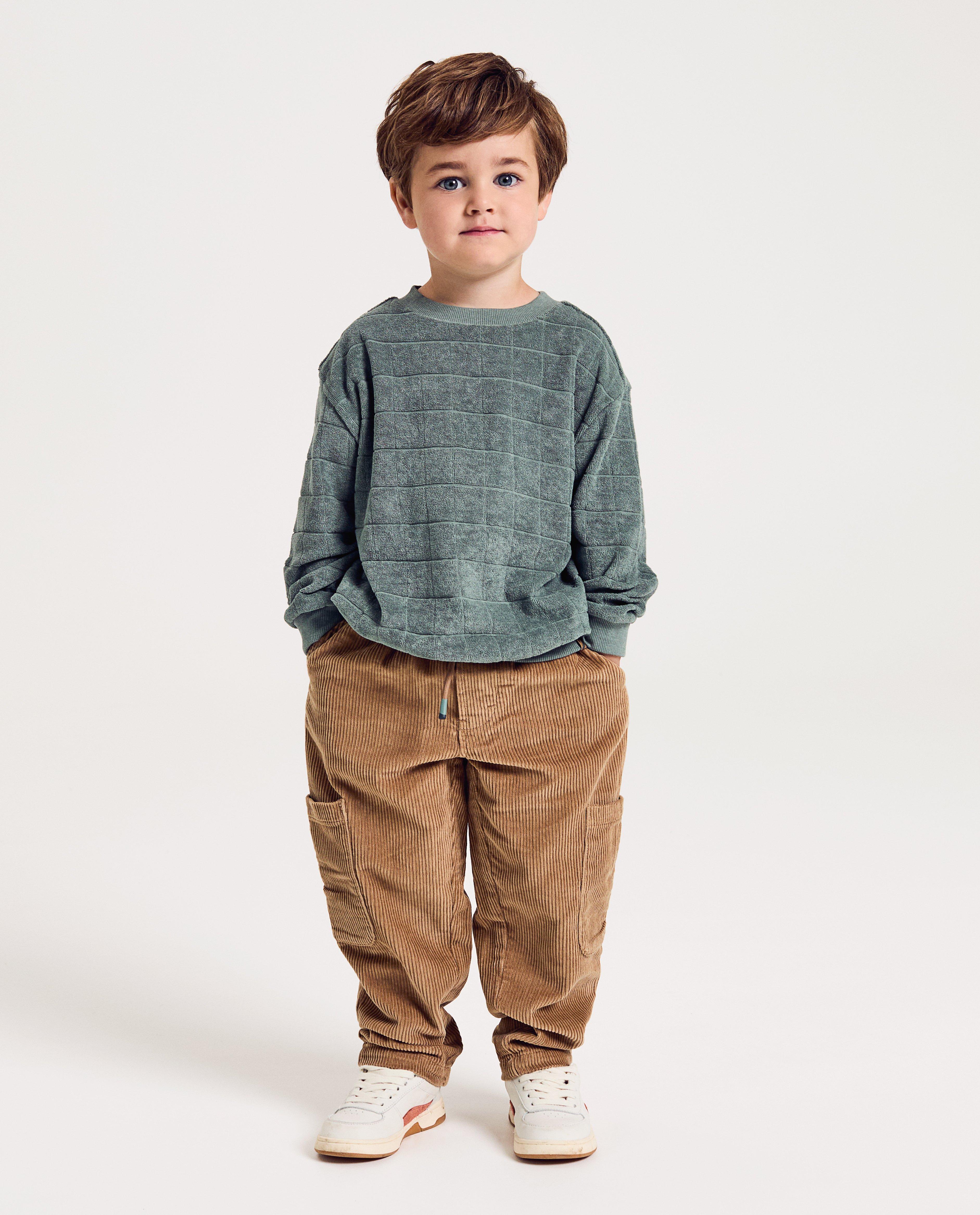 Pantalon en velours côtelé, coupe baggy - null - Vic le Viking