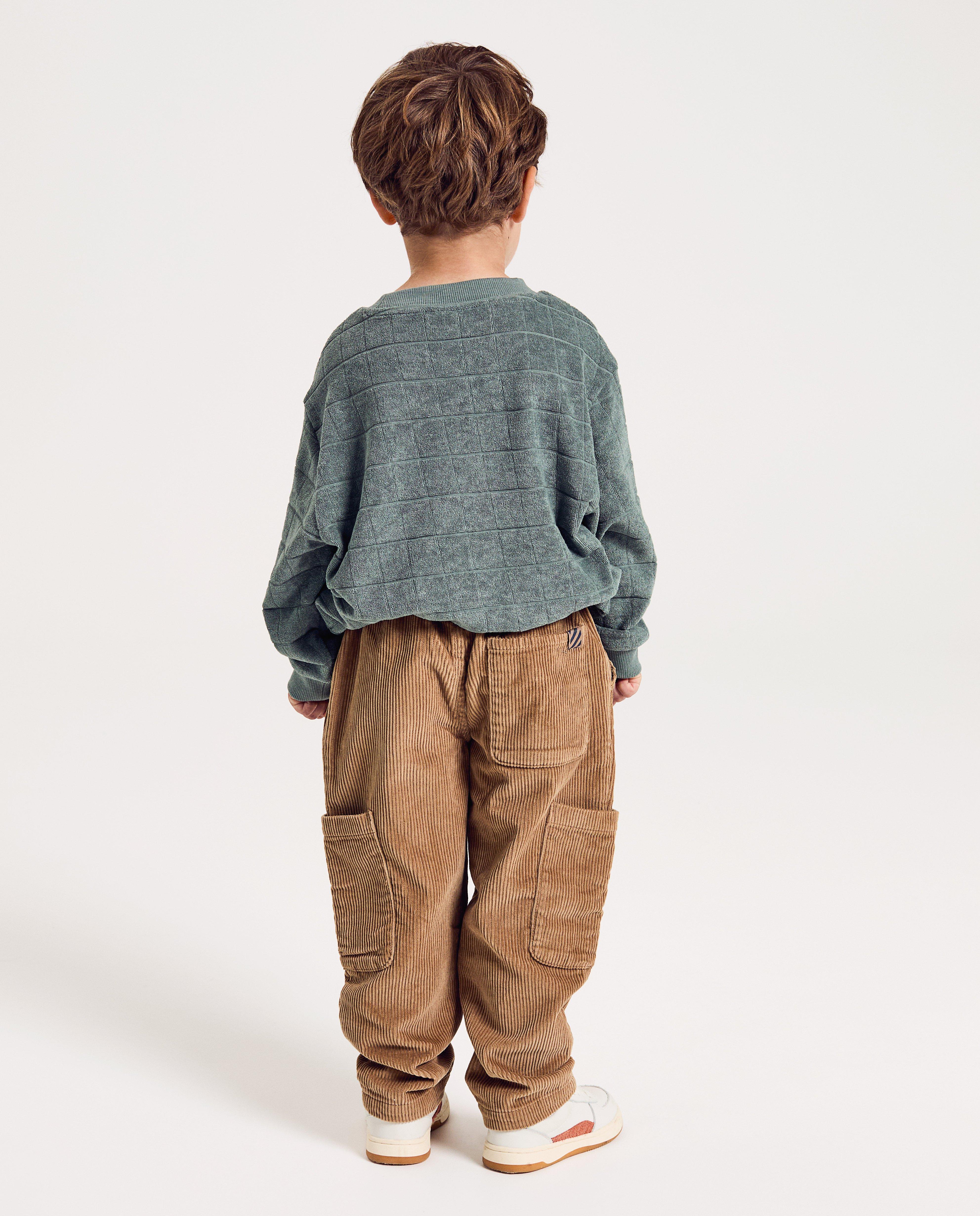 Pantalons - Pantalon en velours côtelé, coupe baggy