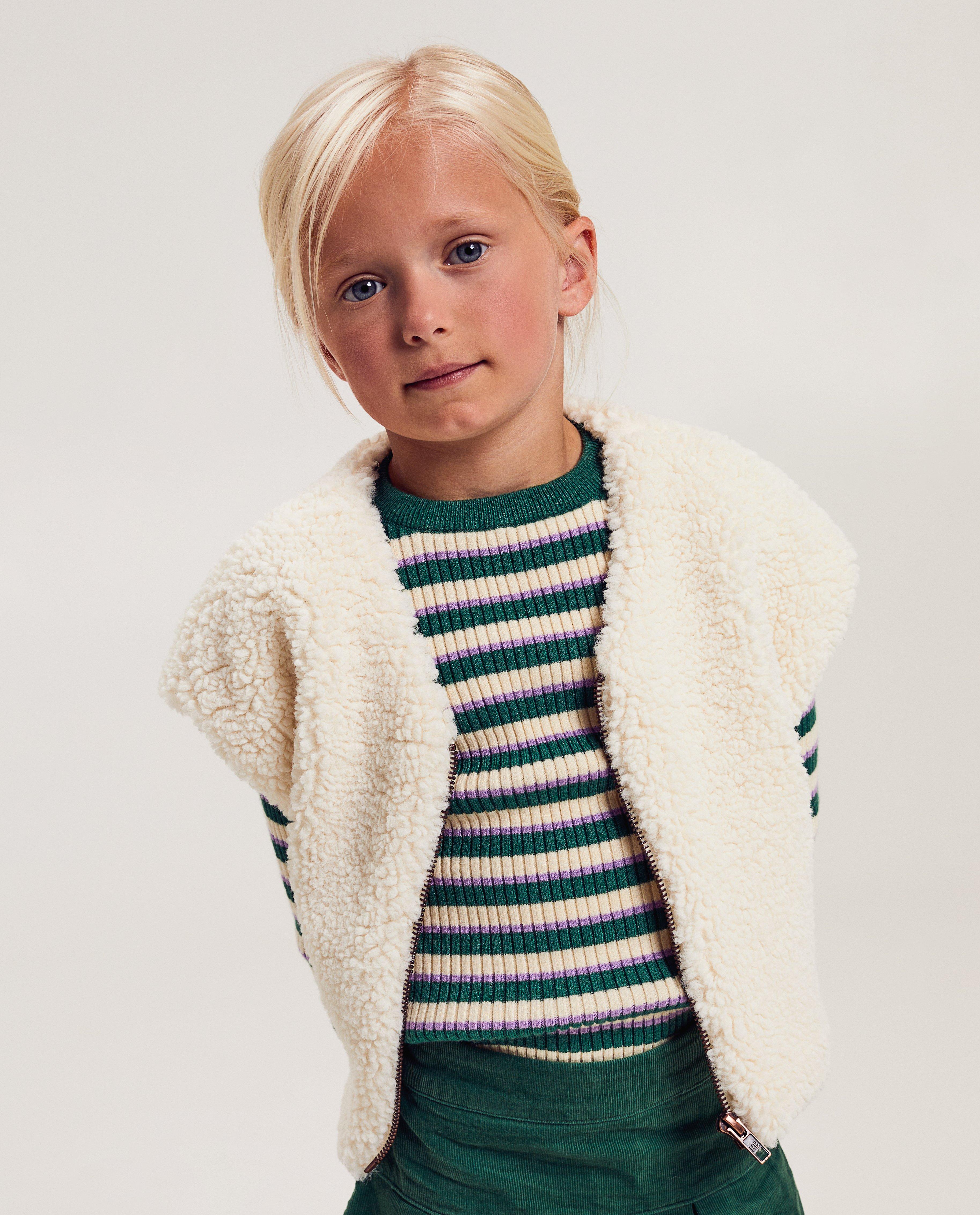 Cardigan - Teddy gilet met rits
