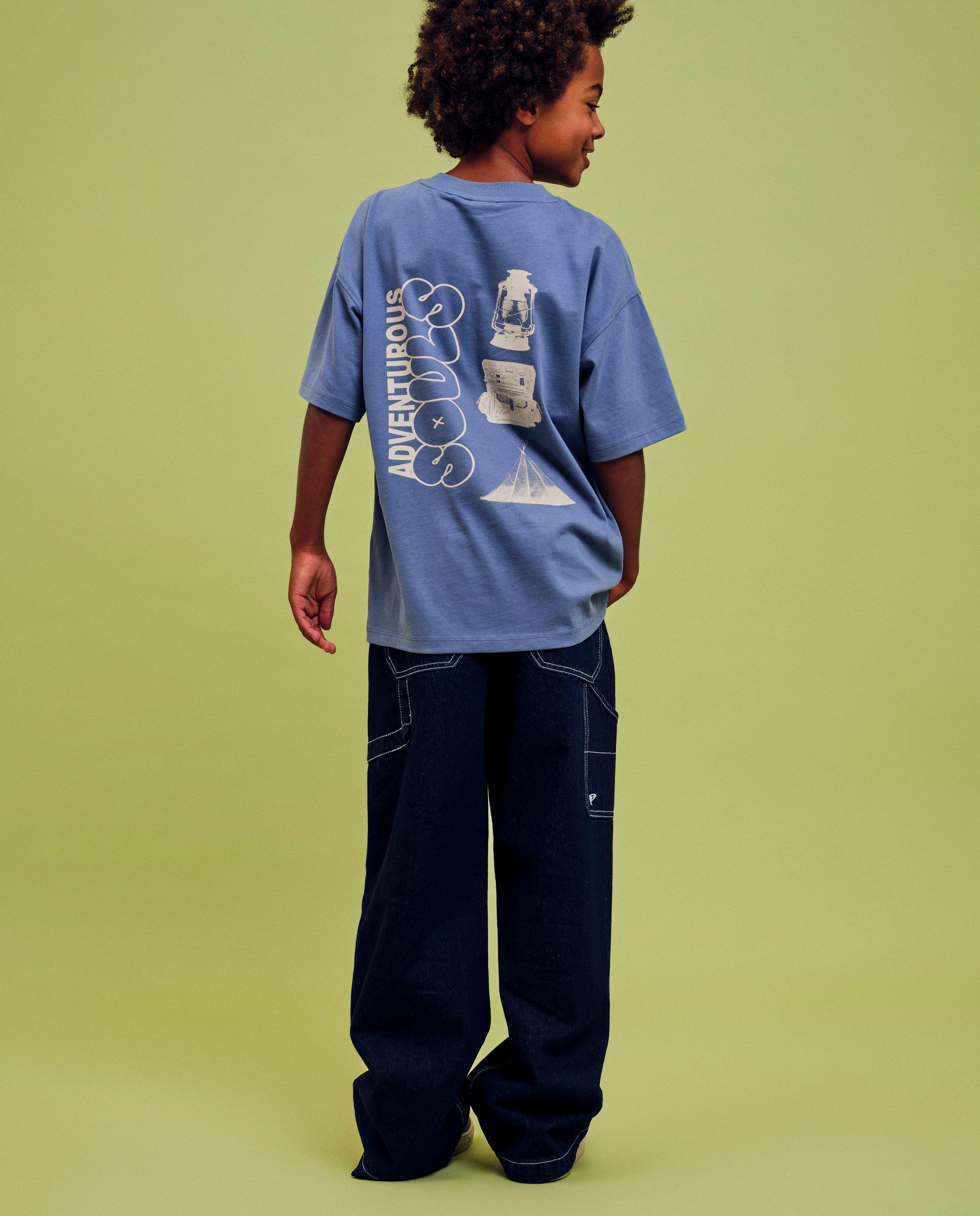 Jeans - Donkerblauwe jeans, baggy fit