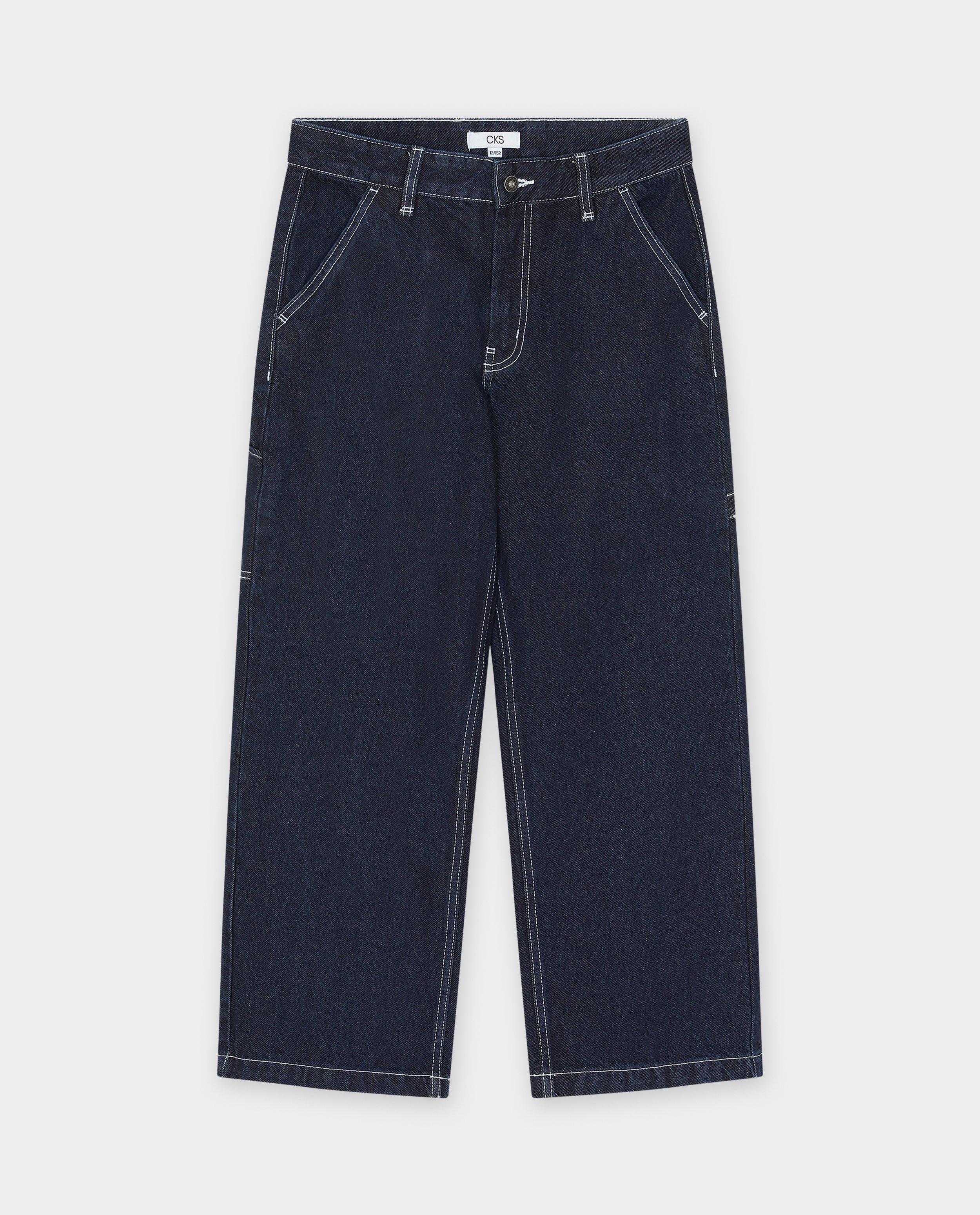 Jeans - Donkerblauwe jeans, baggy fit