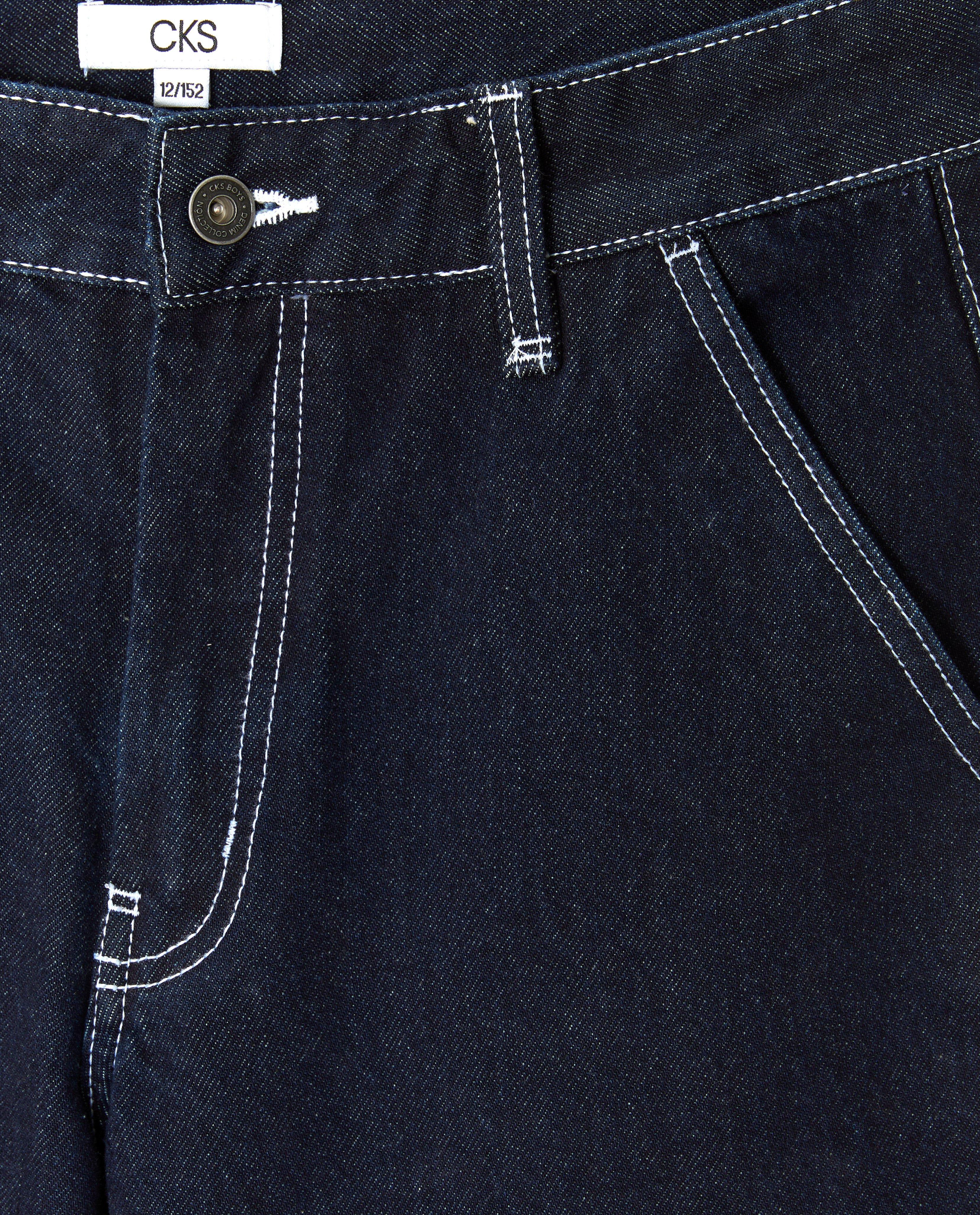 Jeans - Donkerblauwe jeans, baggy fit