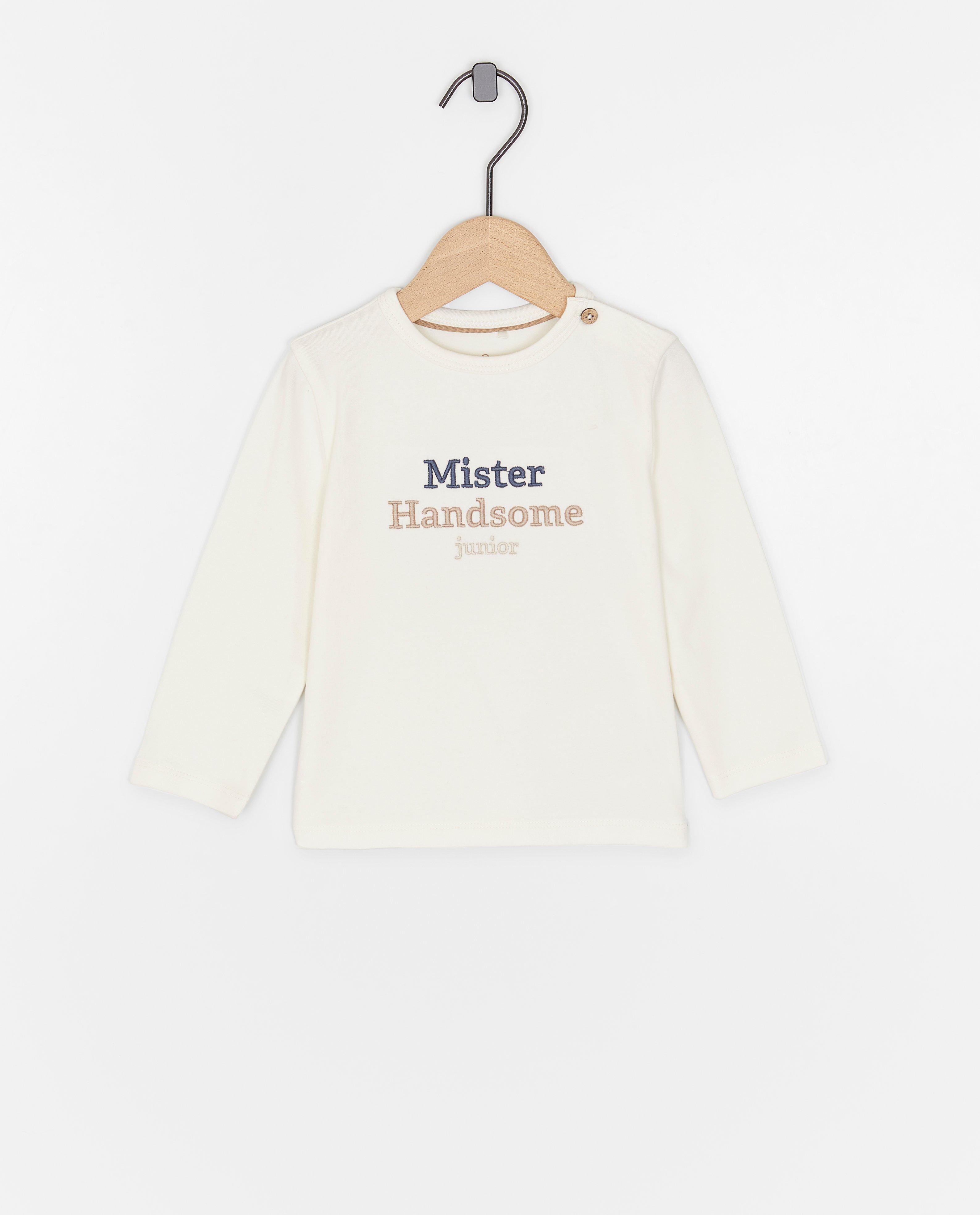 Longsleeve met opschrift, feest - Product Detail - wit - afbeelding nummer 1