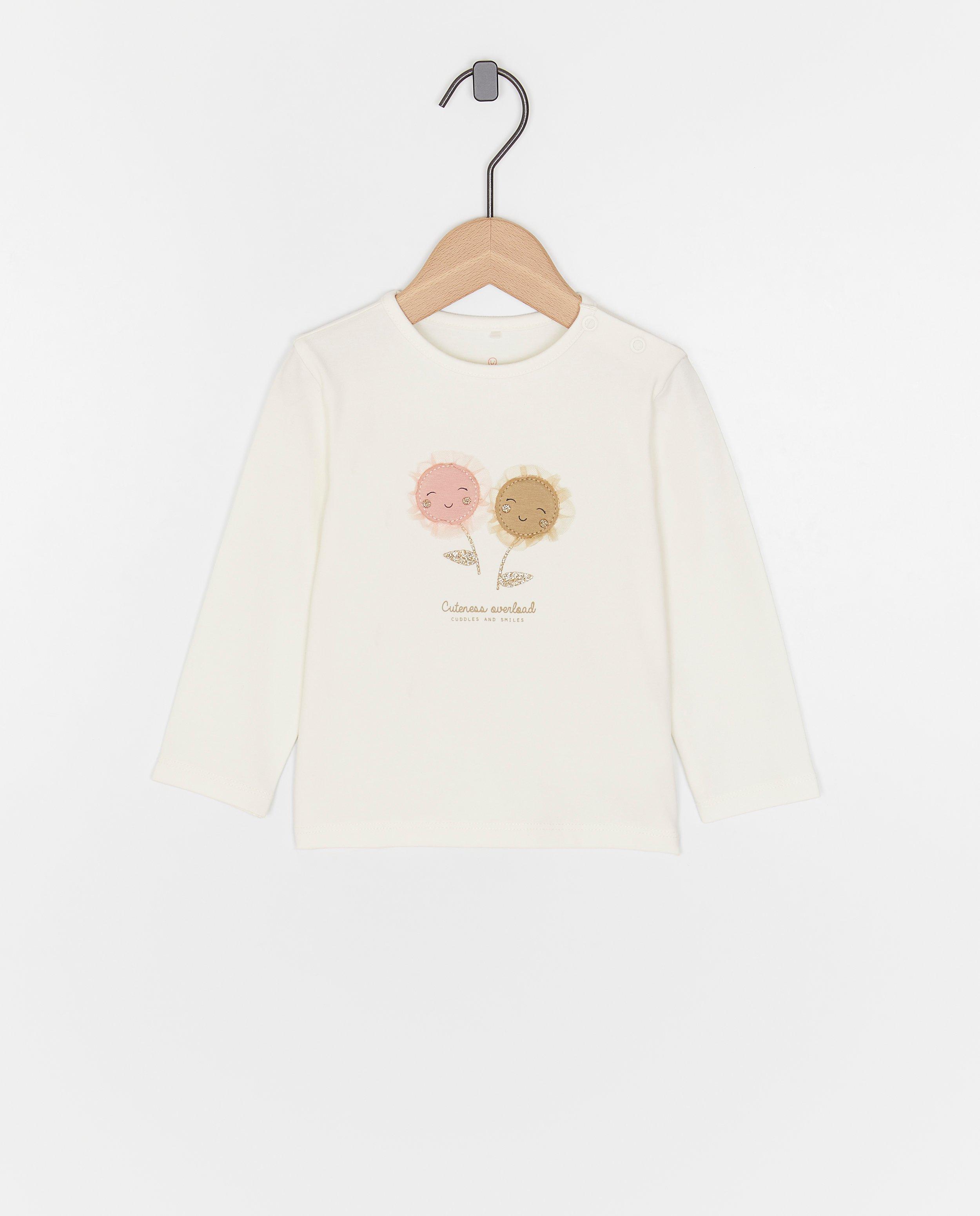 Longsleeve met bloemen, feest - null - Cuddles and Smiles