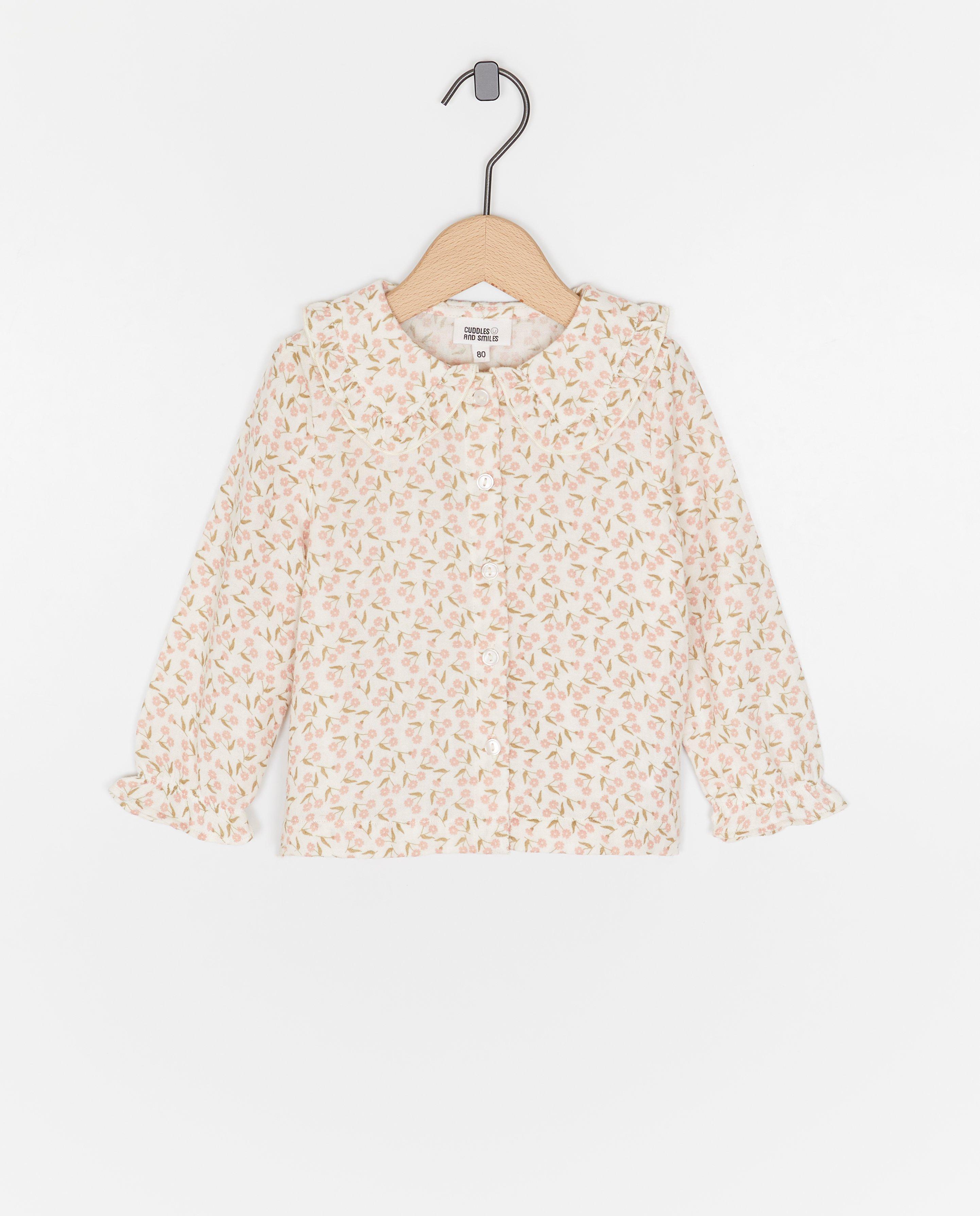 Tetra blouse met bloemenprint, feest - Product Detail - wit - afbeelding nummer 1