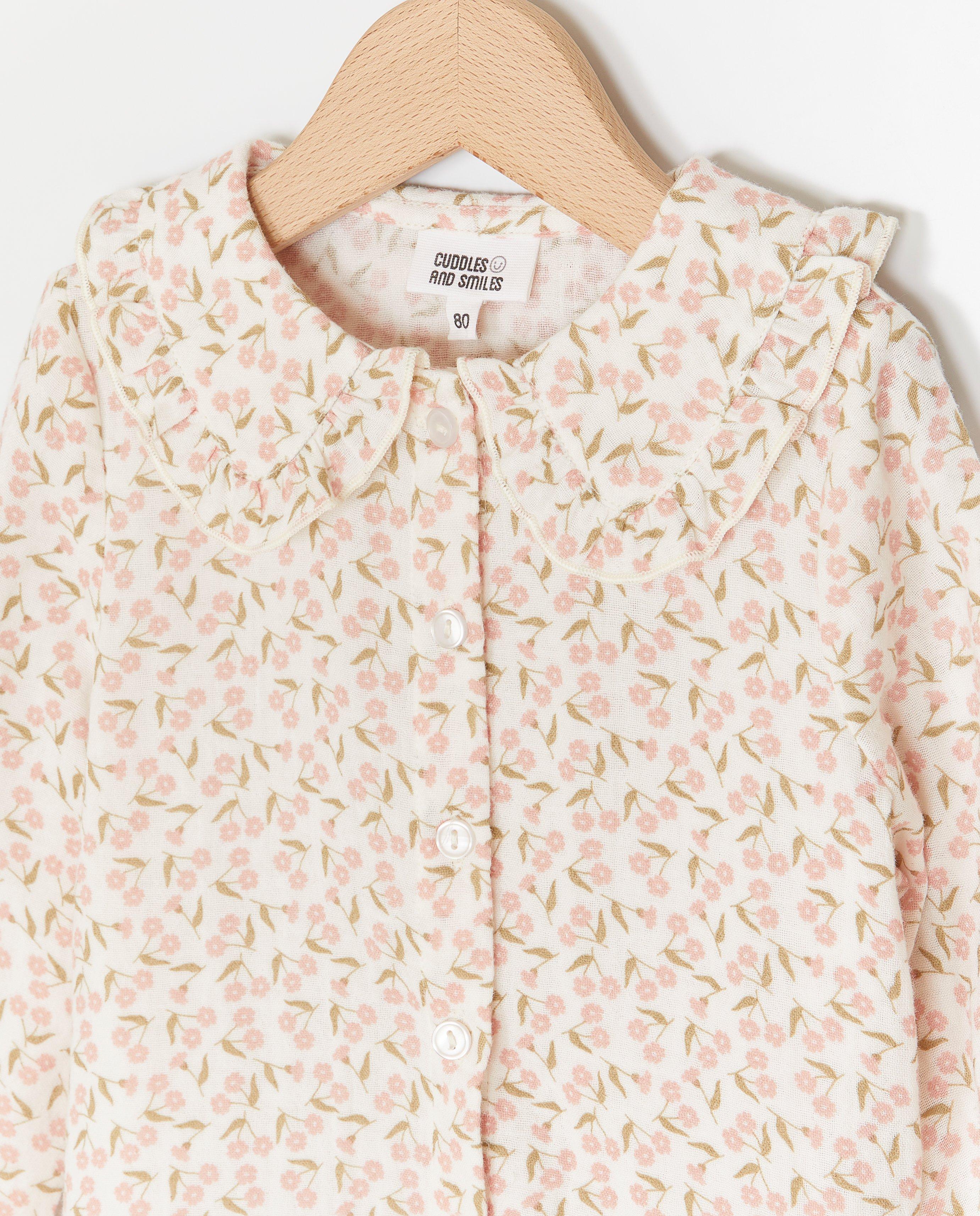Tetra blouse met bloemenprint, feest - Product Detail - wit - afbeelding nummer 3