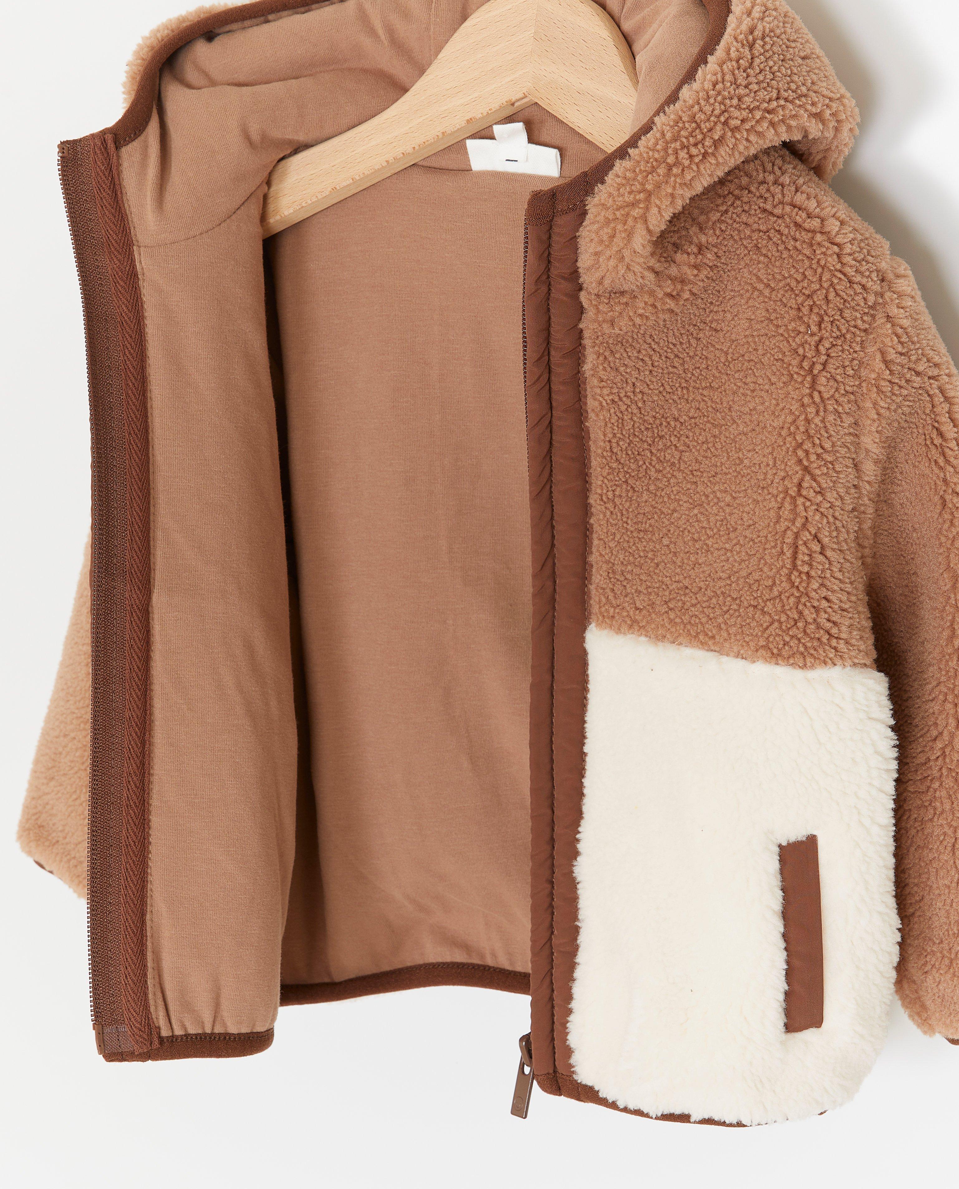 Teddy vest met color block - Product Detail - bruin - afbeelding nummer 4