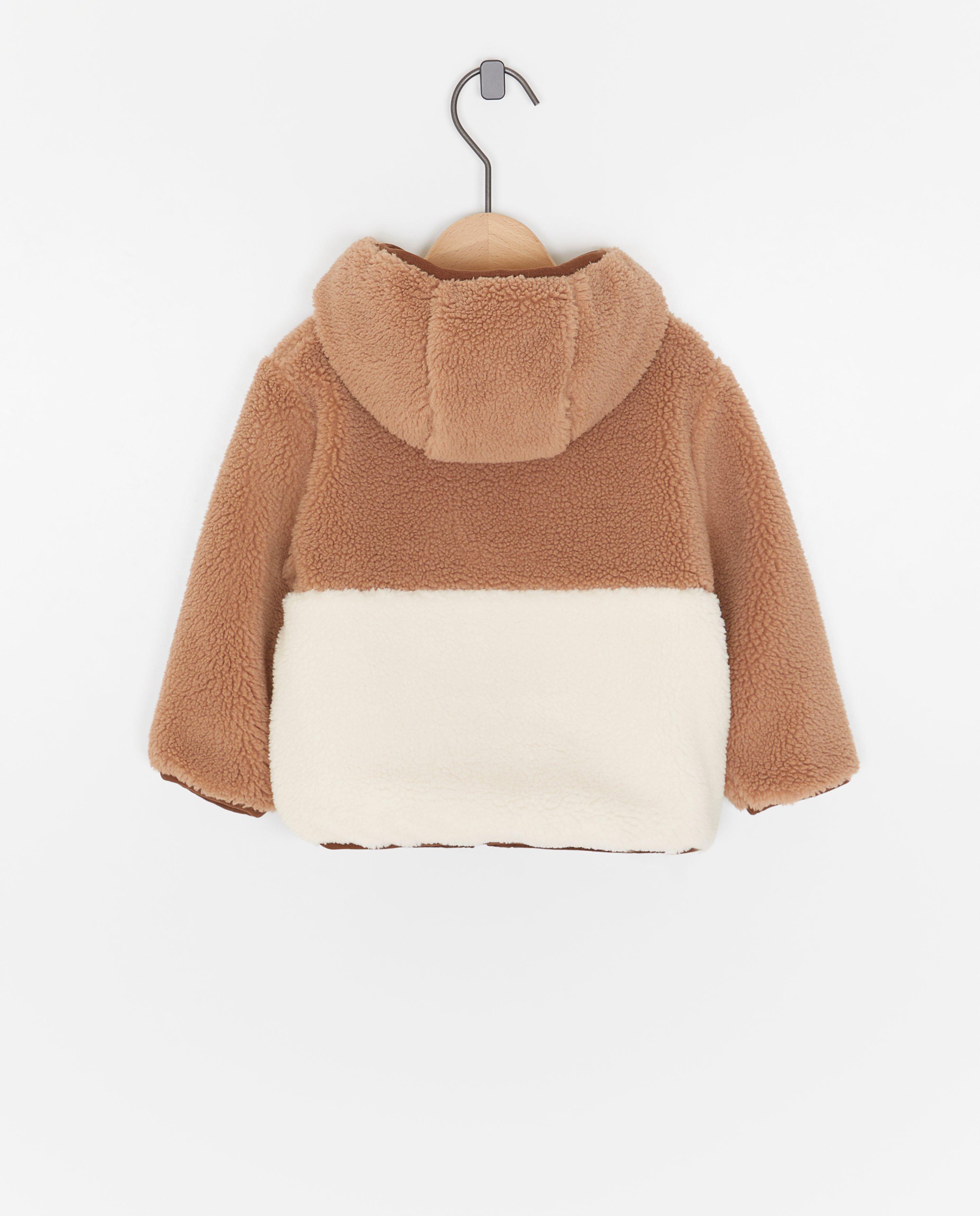Teddy vest met color block - Product Detail - bruin - afbeelding nummer 2