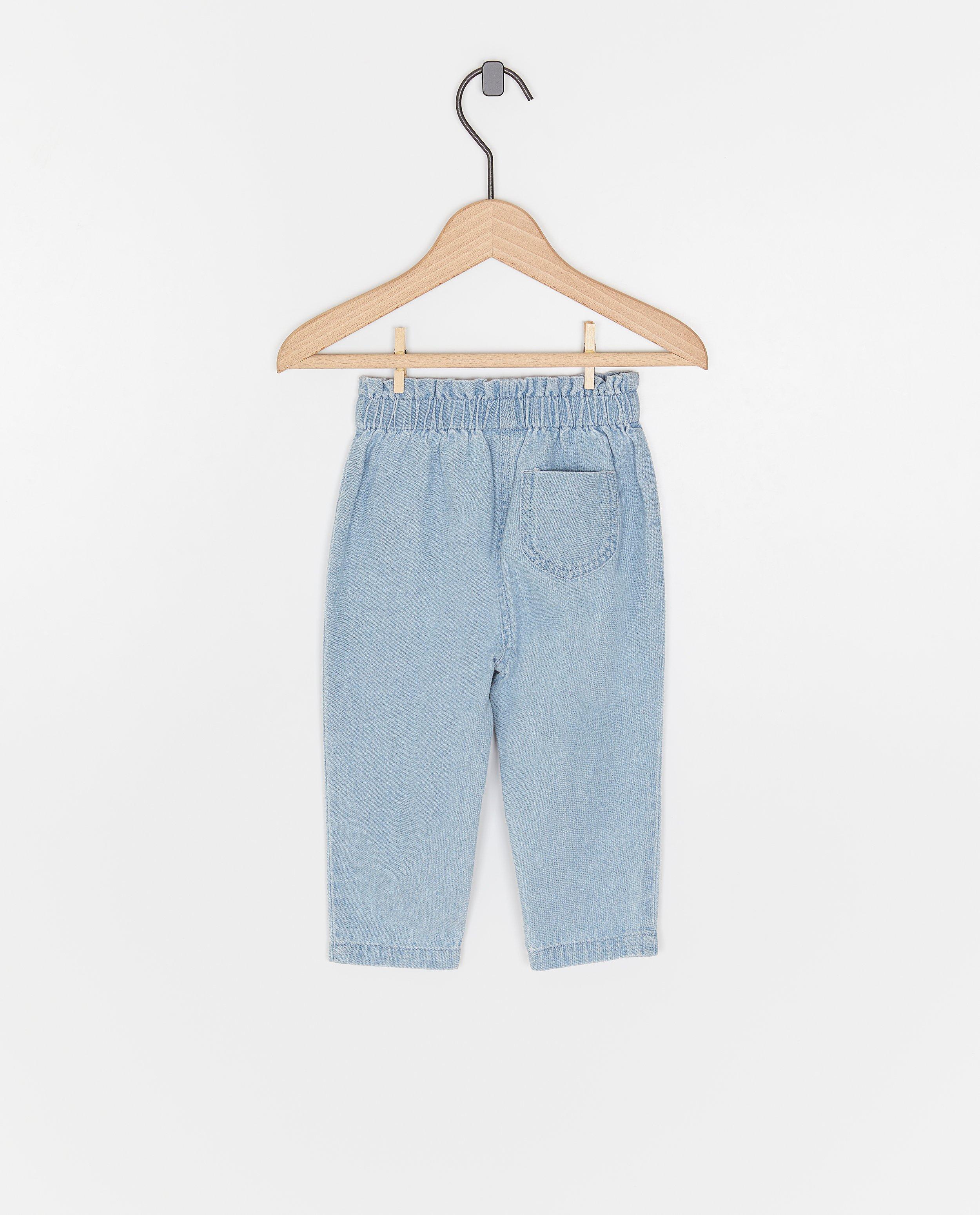 Jeans - Jeans met geborduurde bloemen