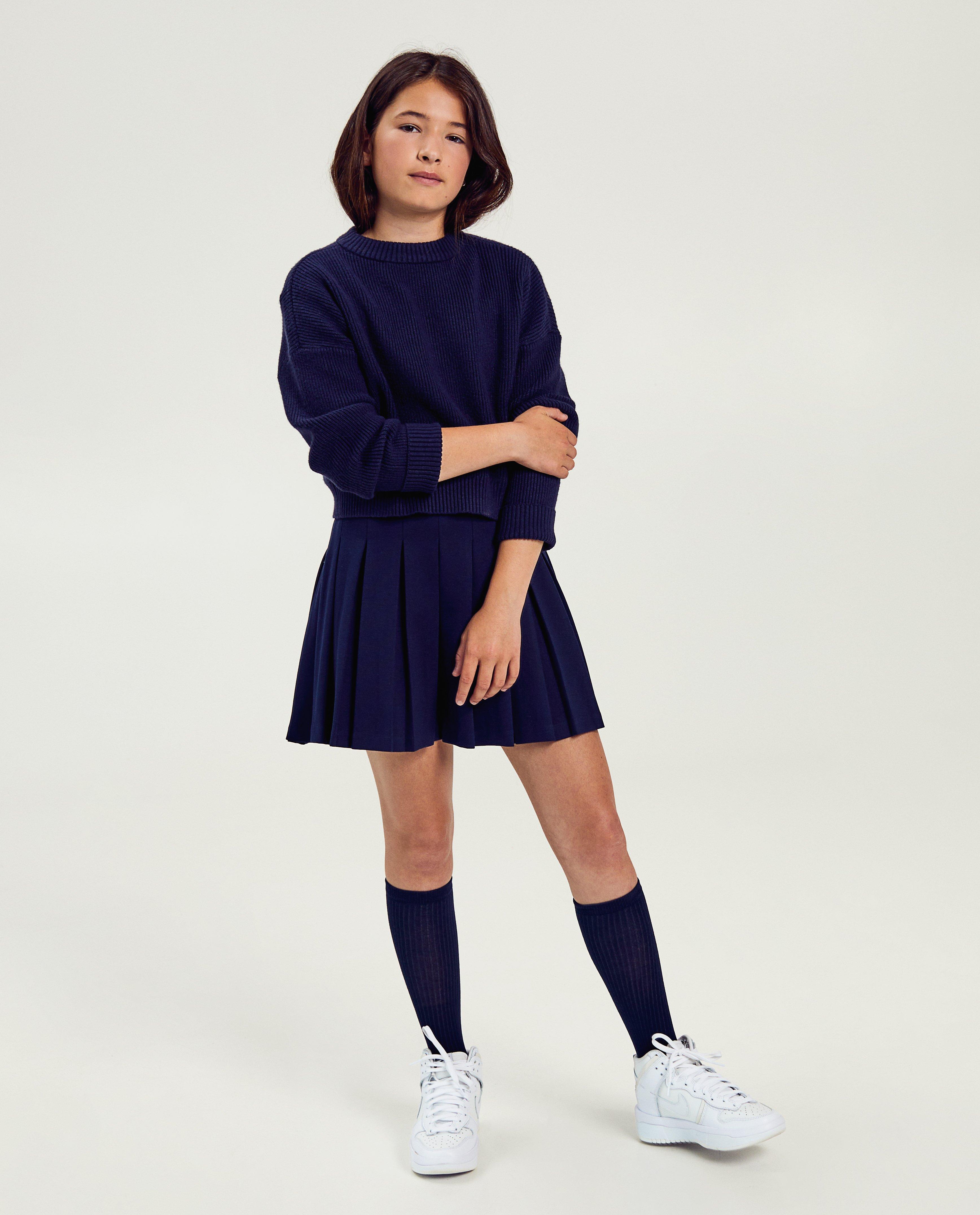 Donkerblauwe trui, schooluniform - Product Detail - donkerblauw - afbeelding nummer 2