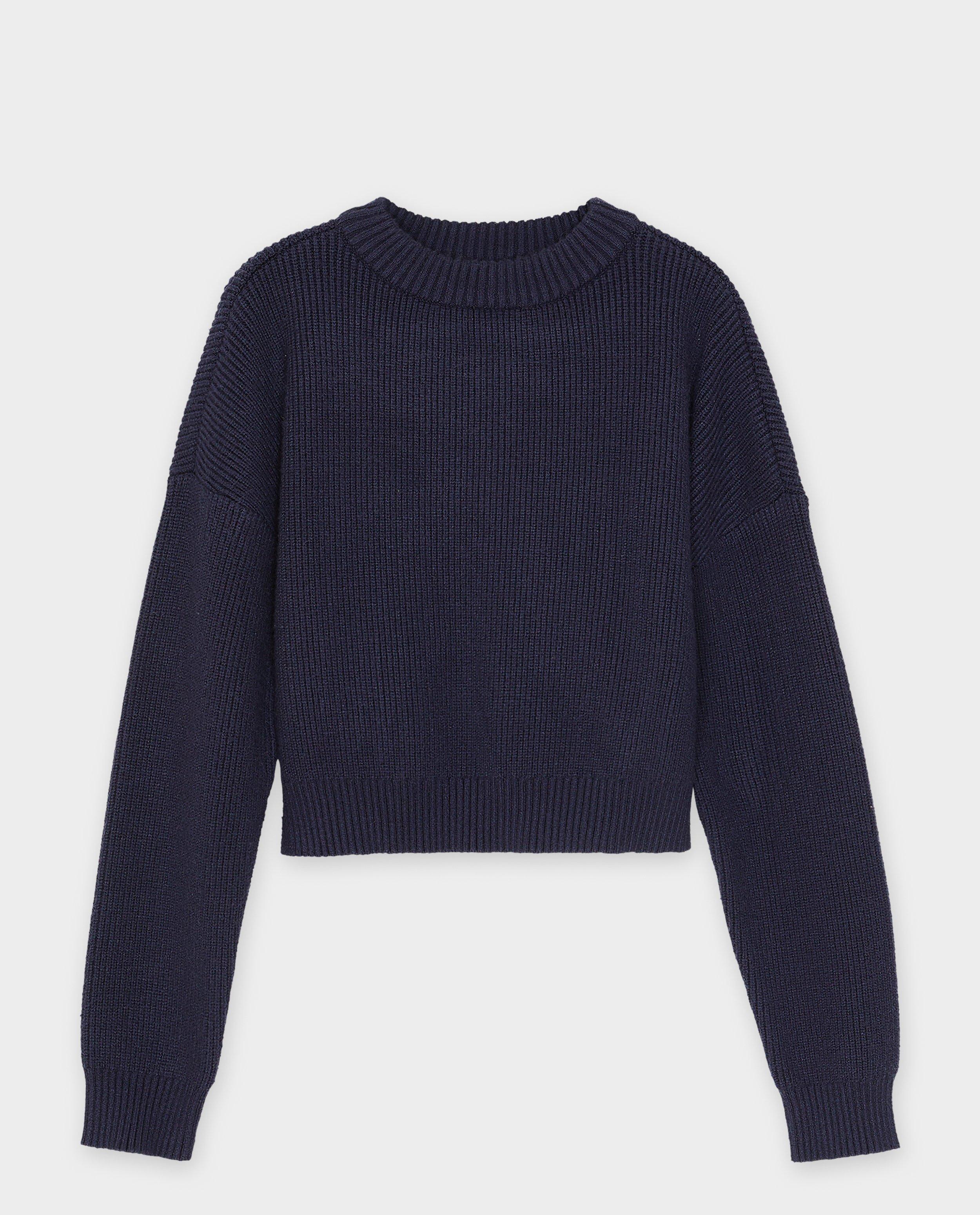 Donkerblauwe trui, schooluniform - Product Detail - donkerblauw - afbeelding nummer 4