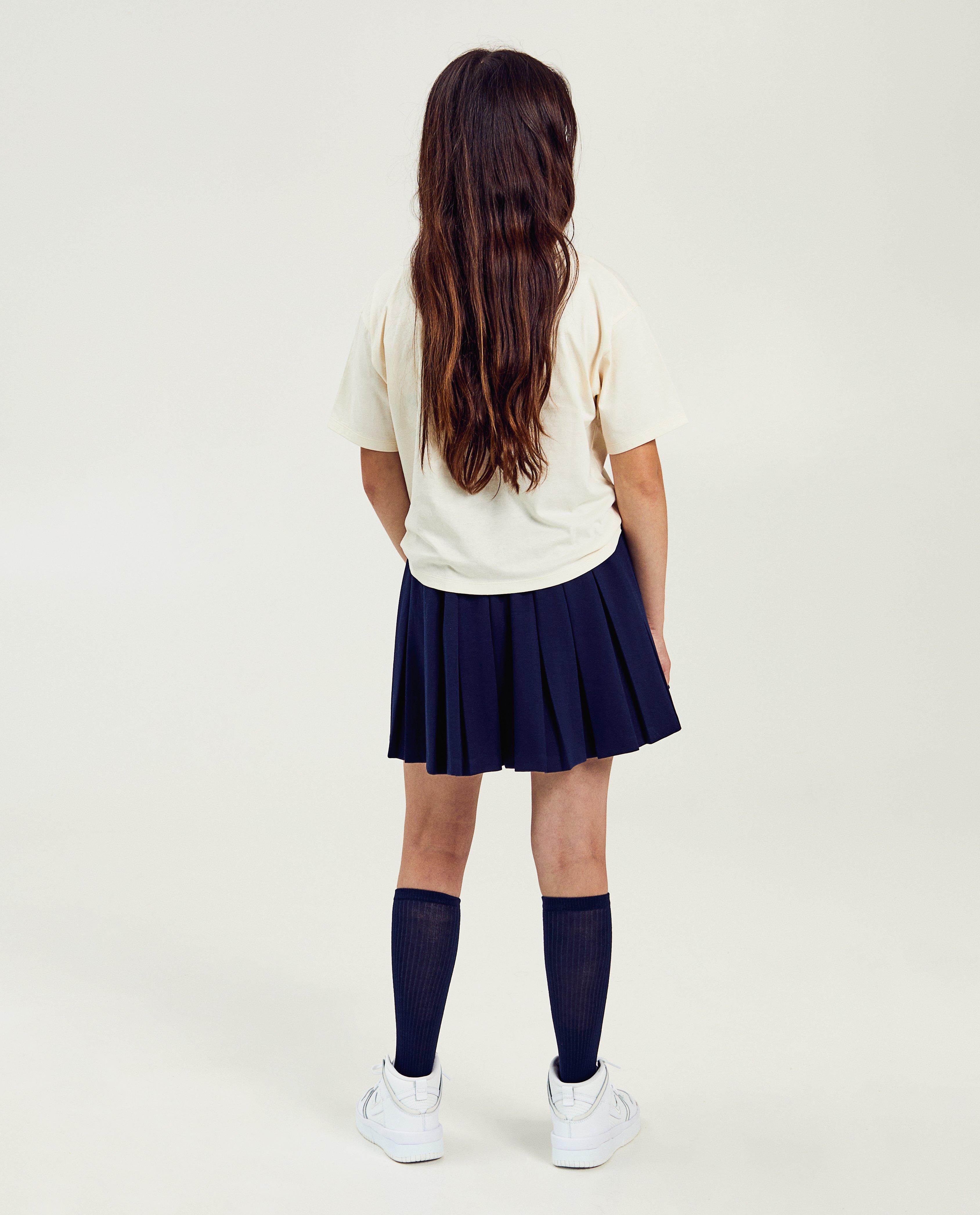 T-shirt met print hartje, schooluniform - Product Detail - wit - afbeelding nummer 3