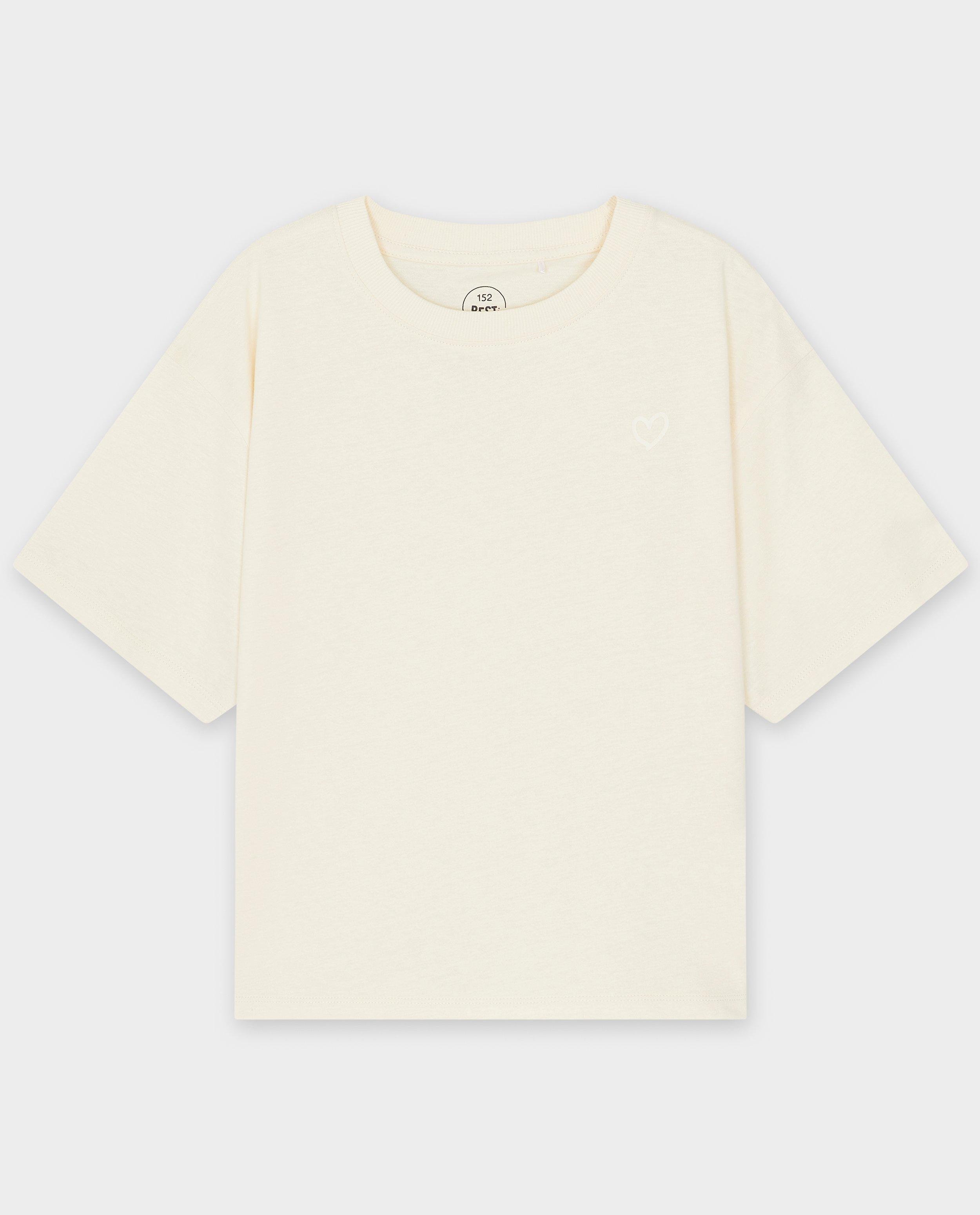 T-shirt met print hartje, schooluniform - Product Detail - wit - afbeelding nummer 5