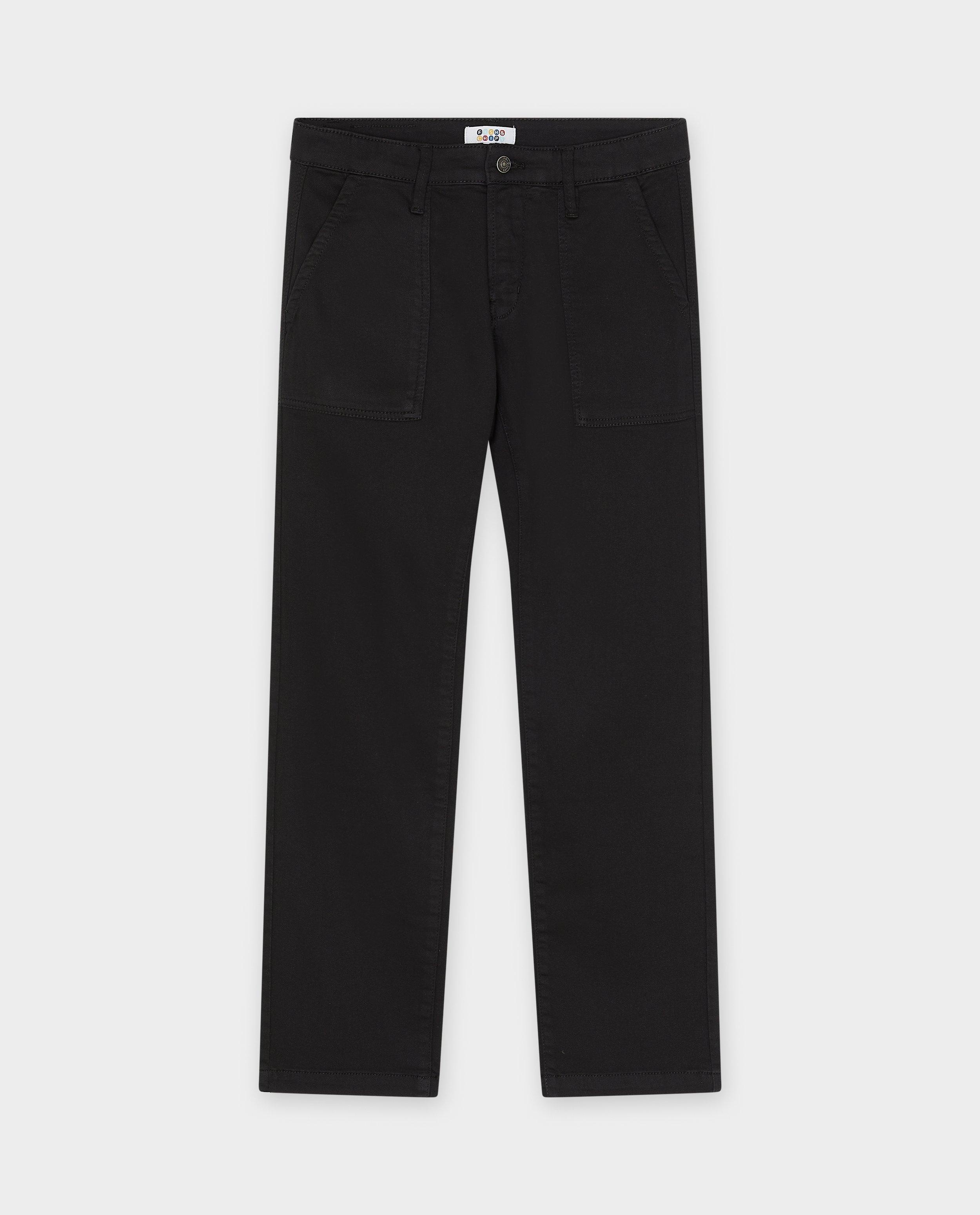 Pantalons - Pantalon bleu foncé, straight fit, 7-14 ans