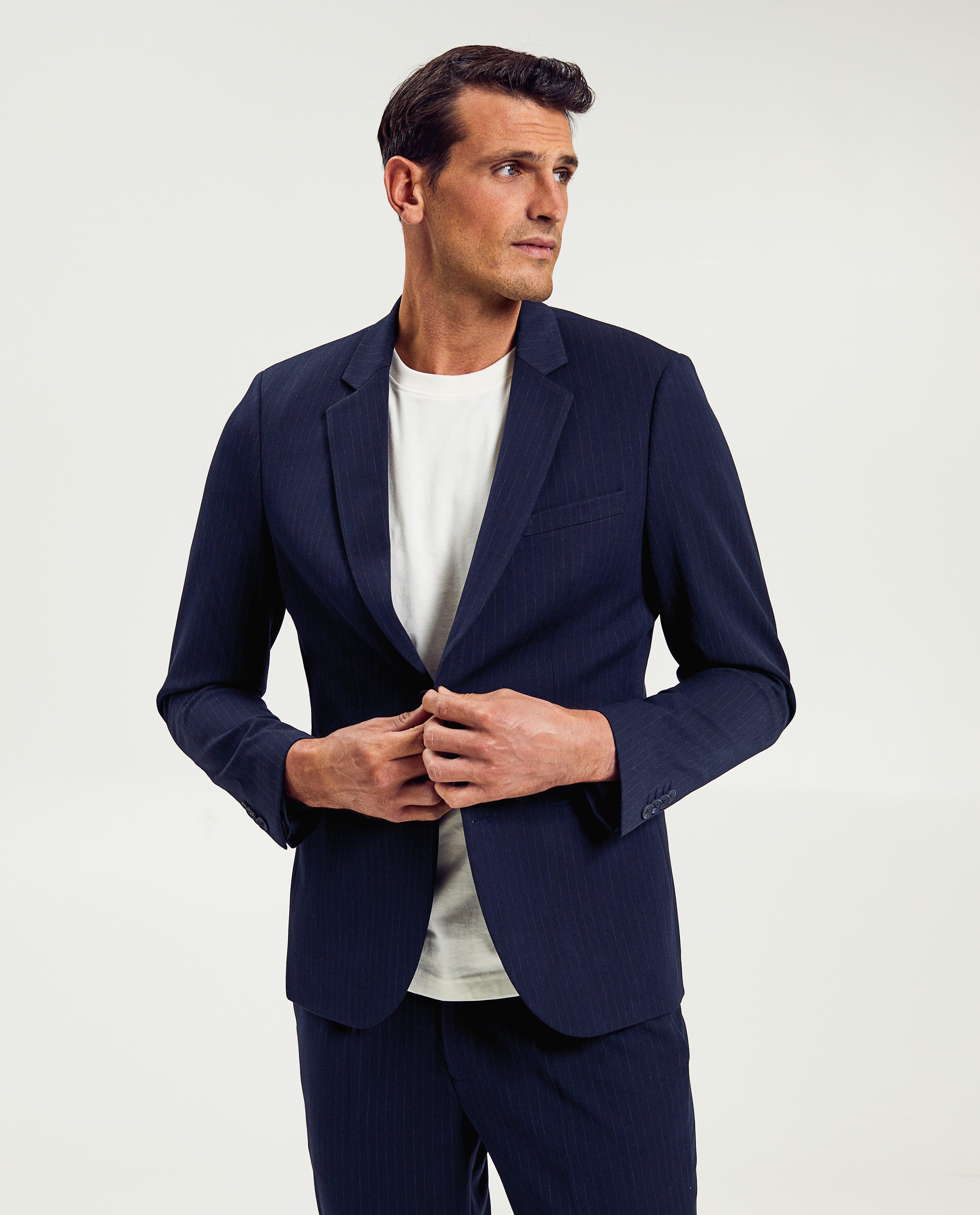 Blazers - Donkerblauw kostuumvest, slim fit