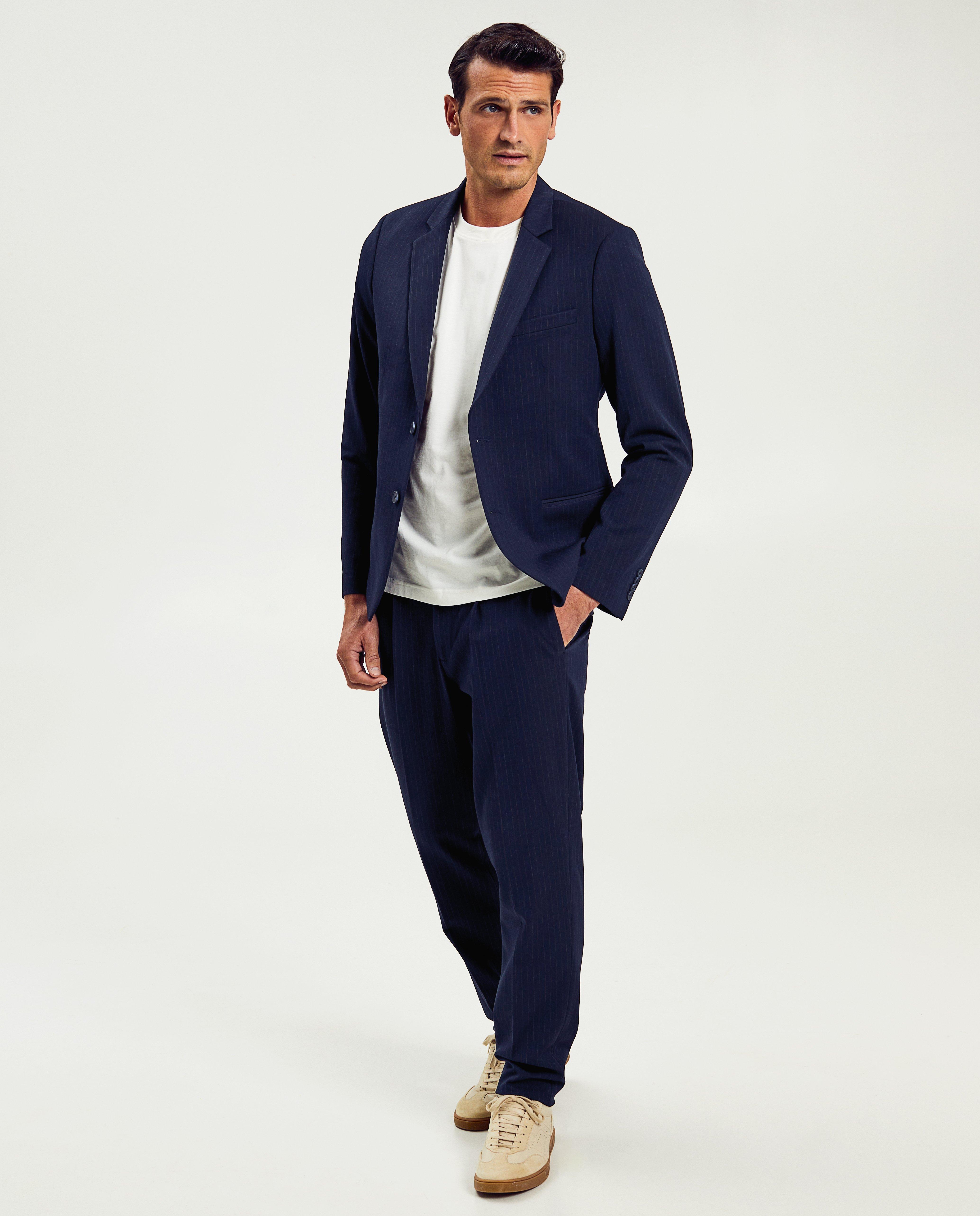 Blazers - Donkerblauw kostuumvest, slim fit
