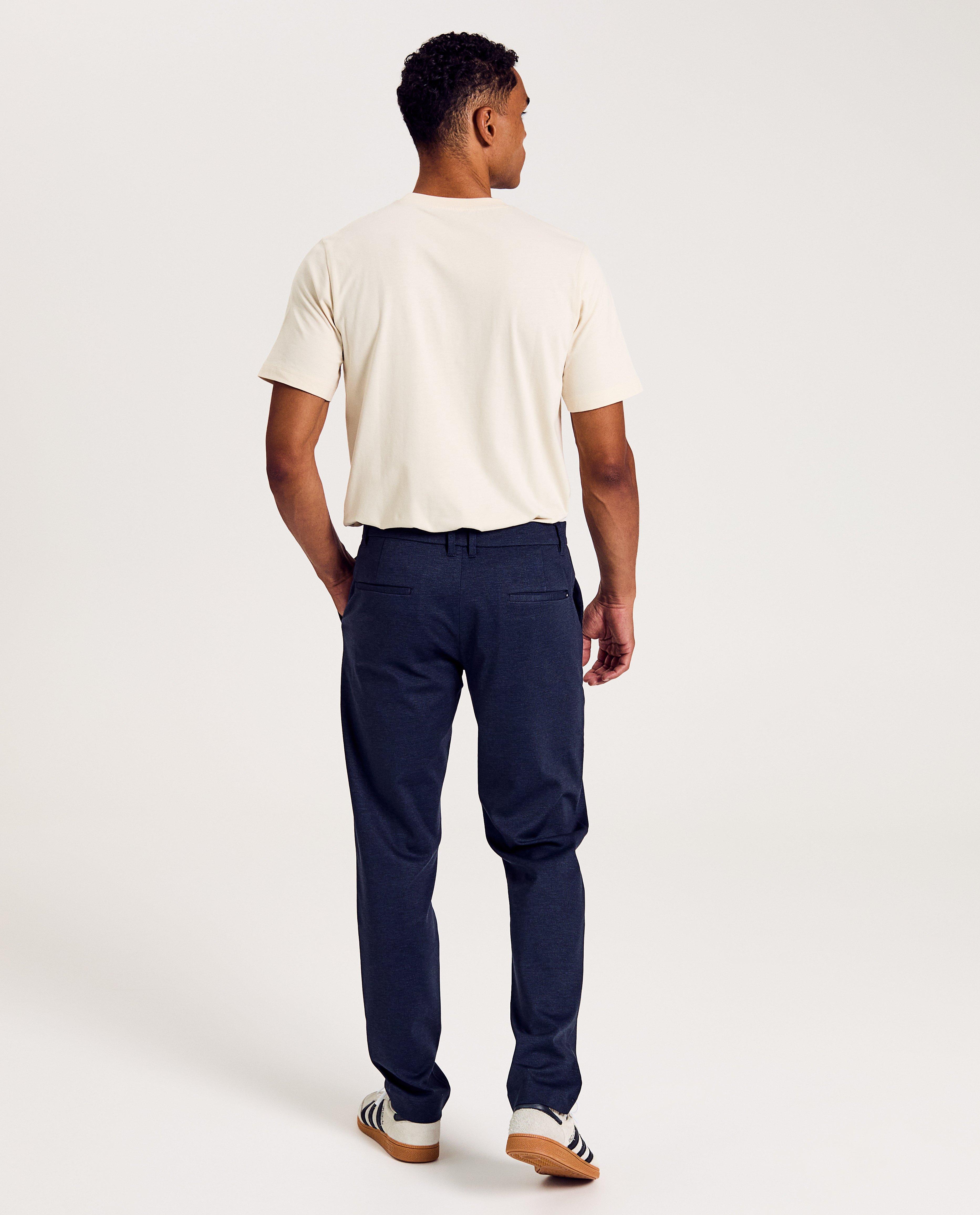 Donkerblauwe geklede broek - Product Detail - donkerblauw - afbeelding nummer 2