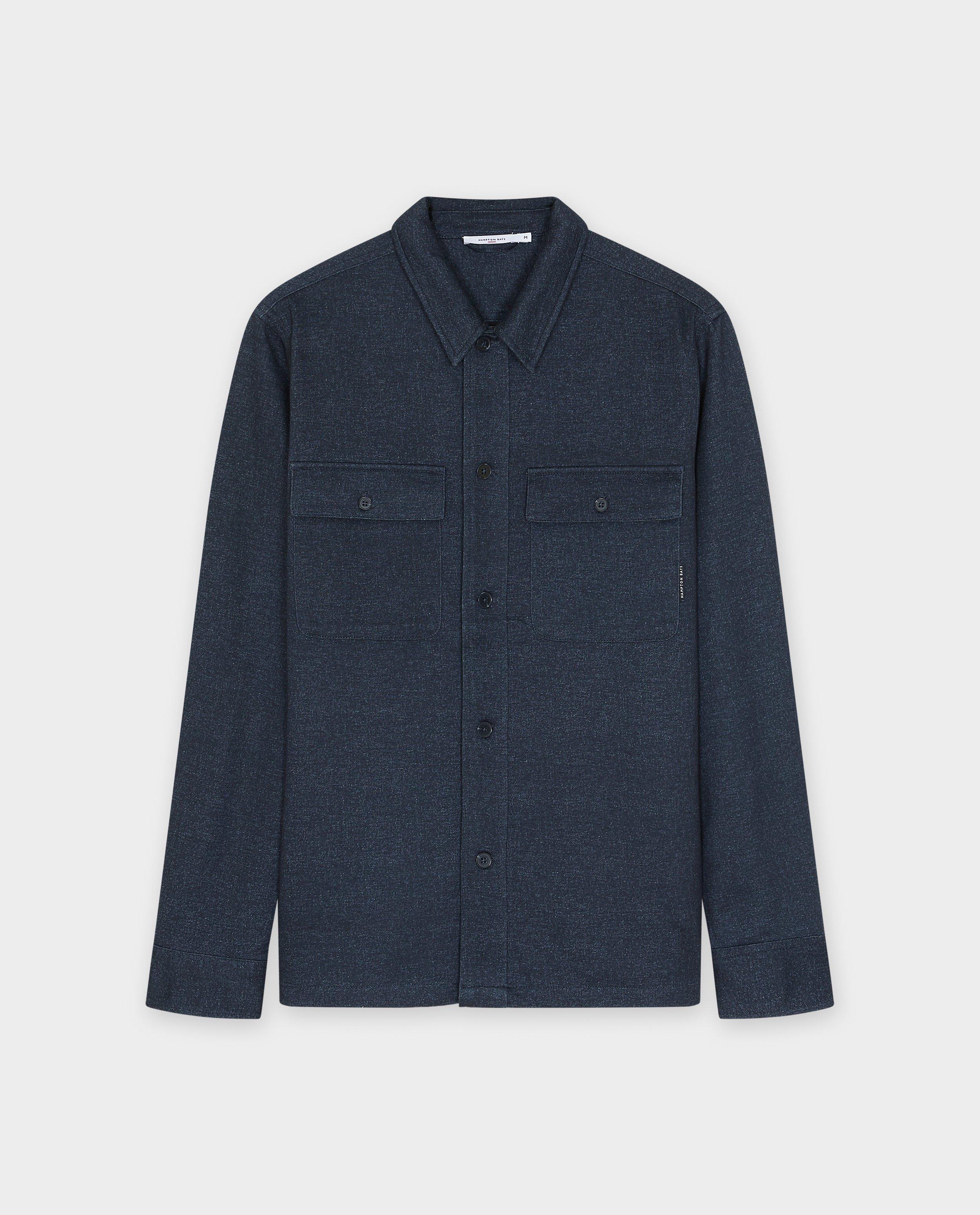 Hemden - Donkerblauw overhemd, loose fit