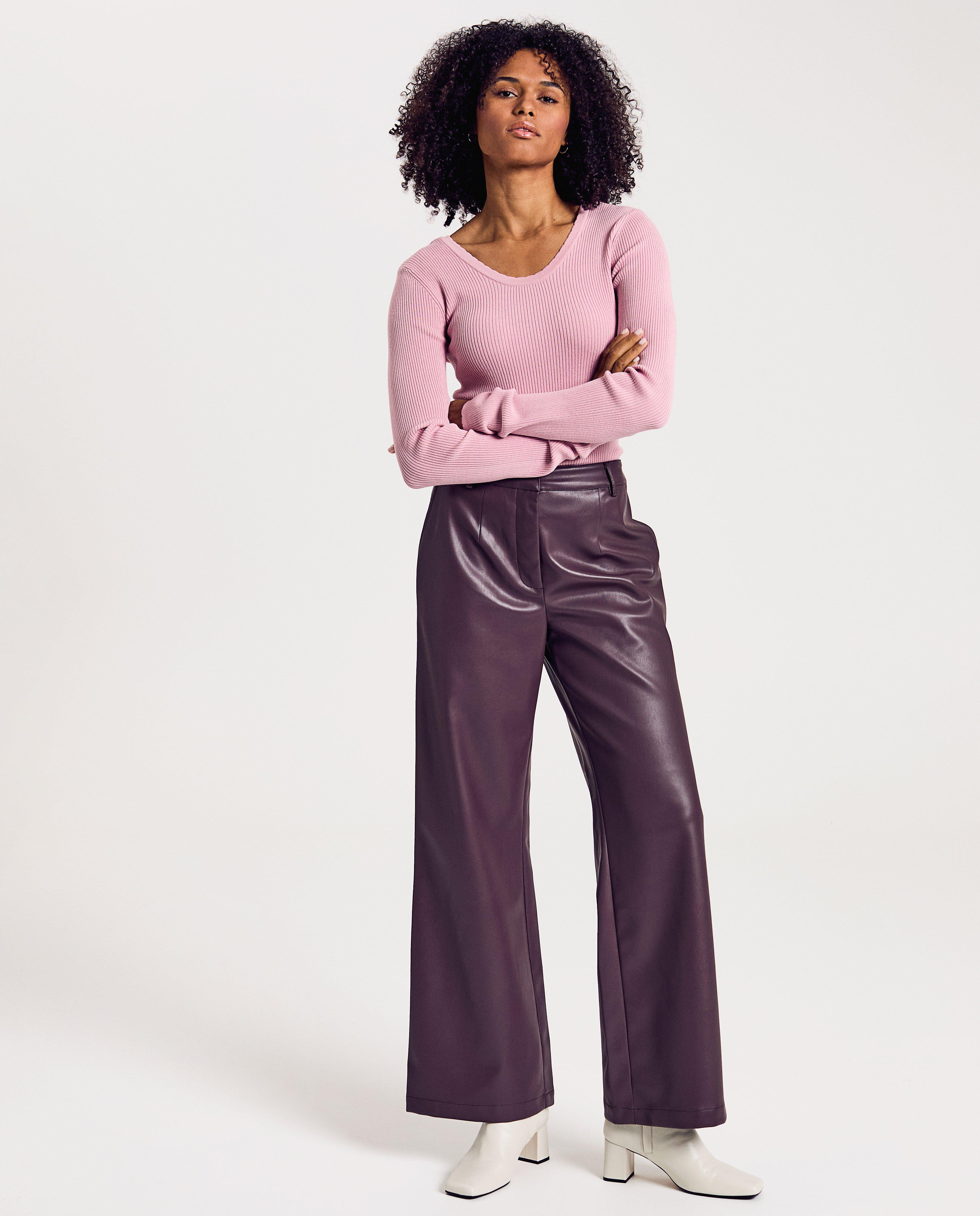 Faux leather broek - null - Dina Tersago
