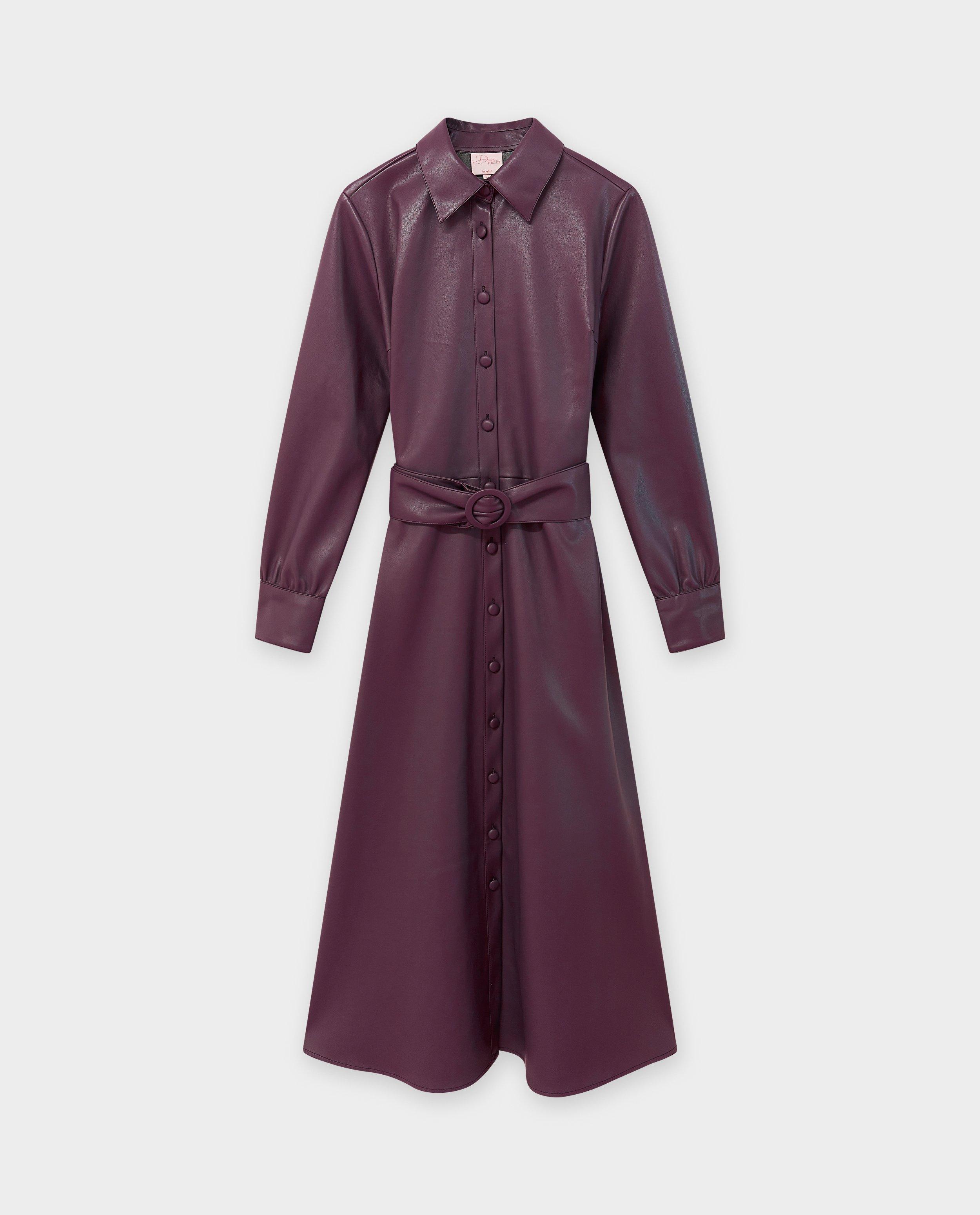Kleedjes - Faux leather jurk