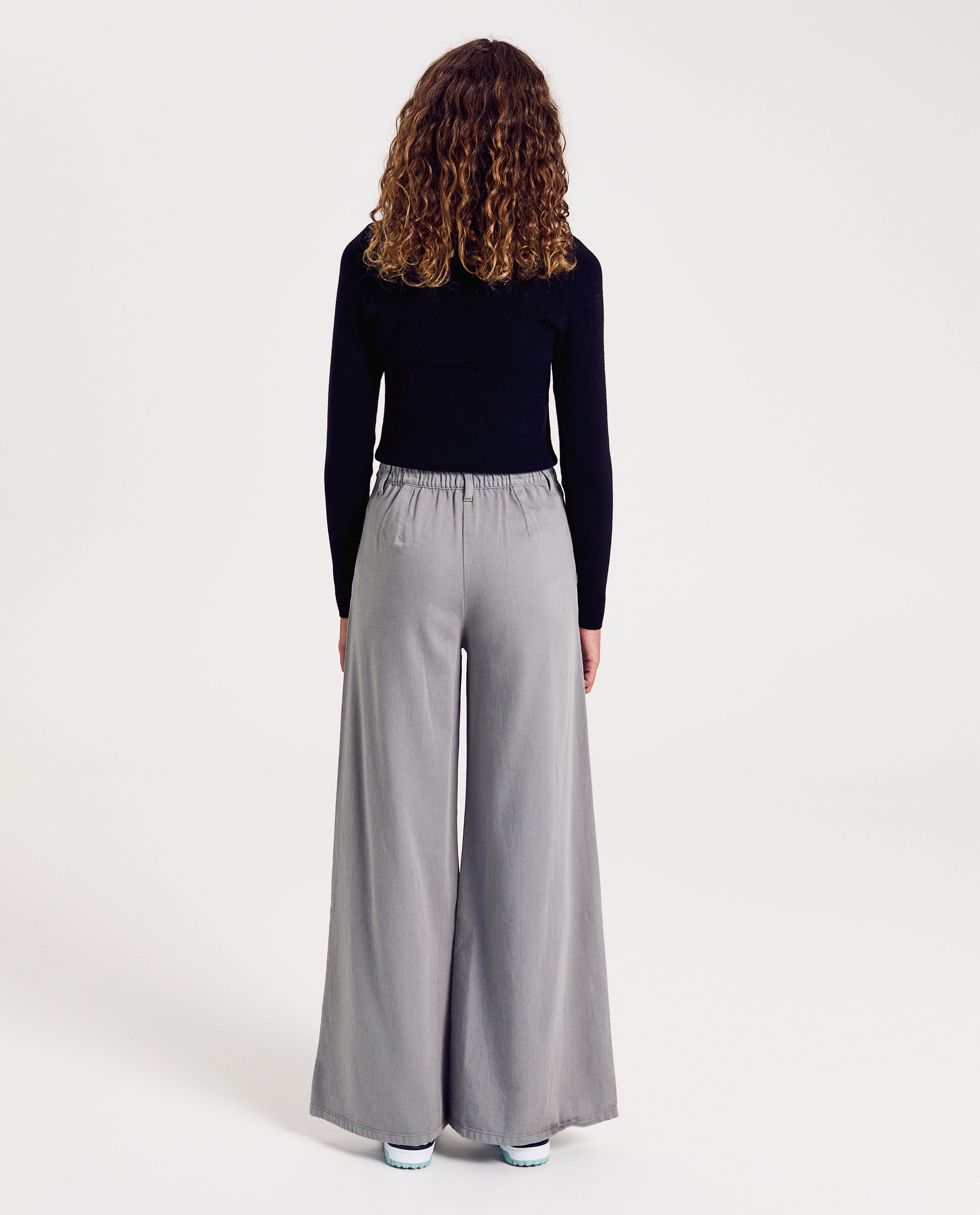 Broeken - Grijze broek, extra wide fit