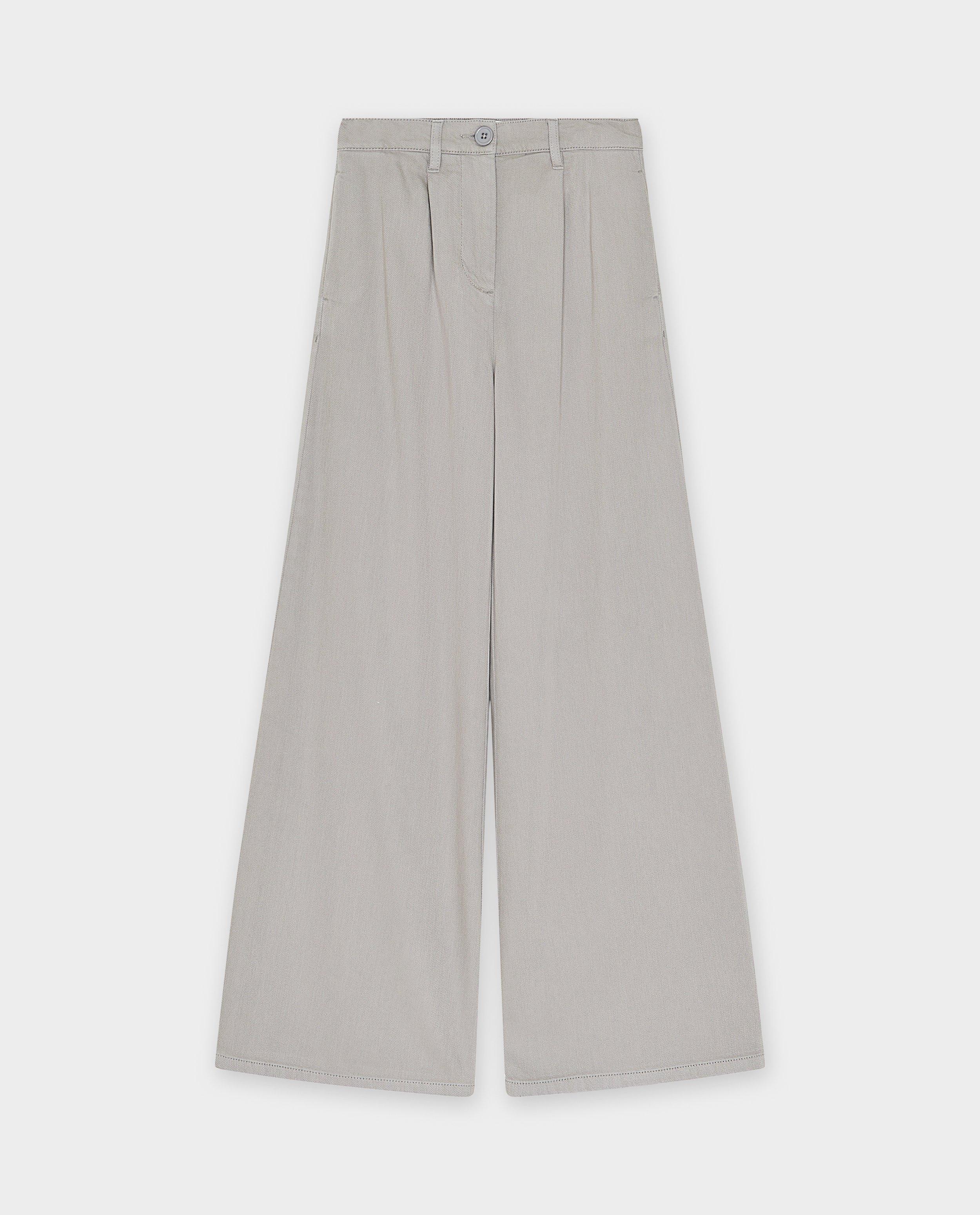 Broeken - Grijze broek, extra wide fit