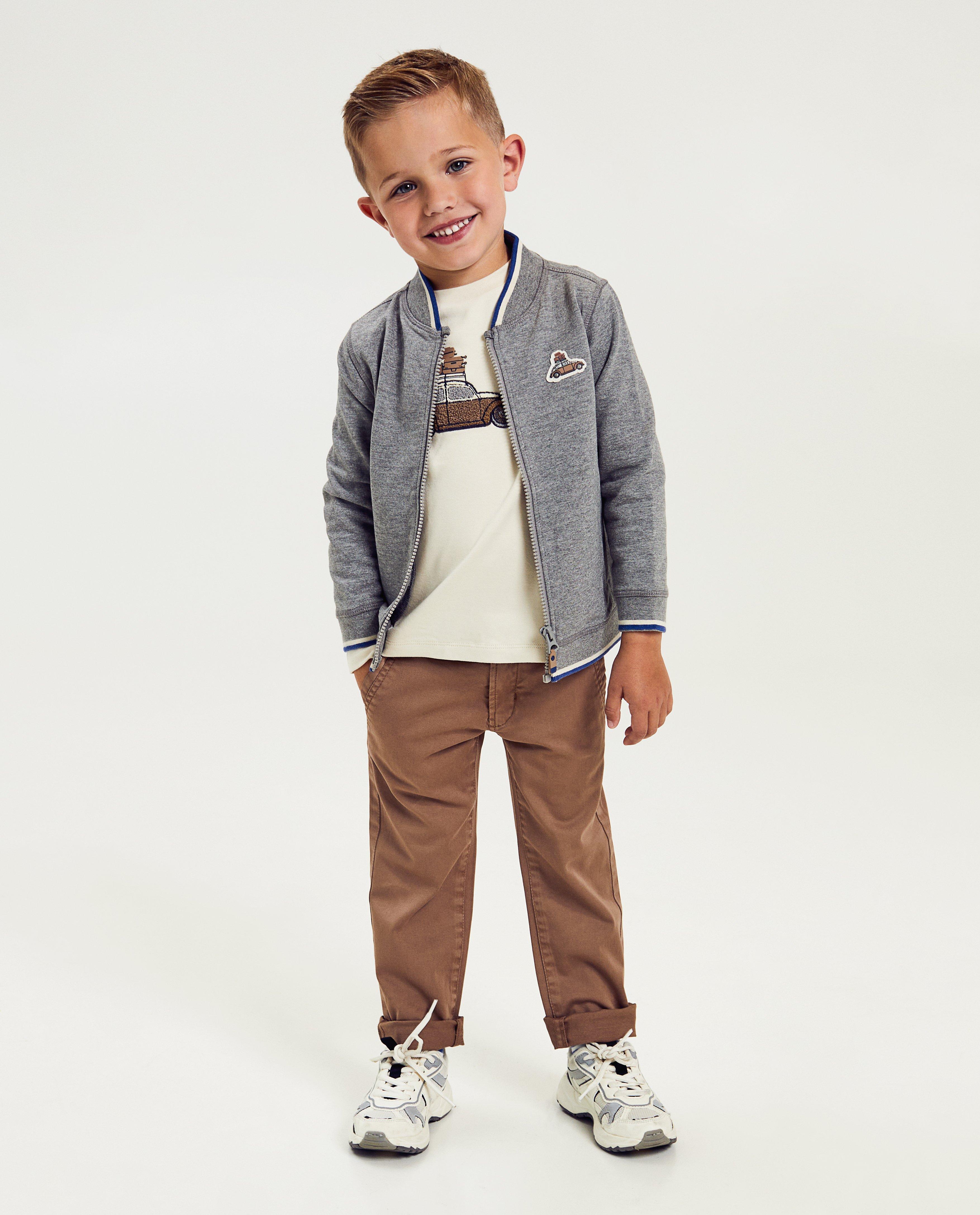 Bruine broek, straight fit - null - Samson