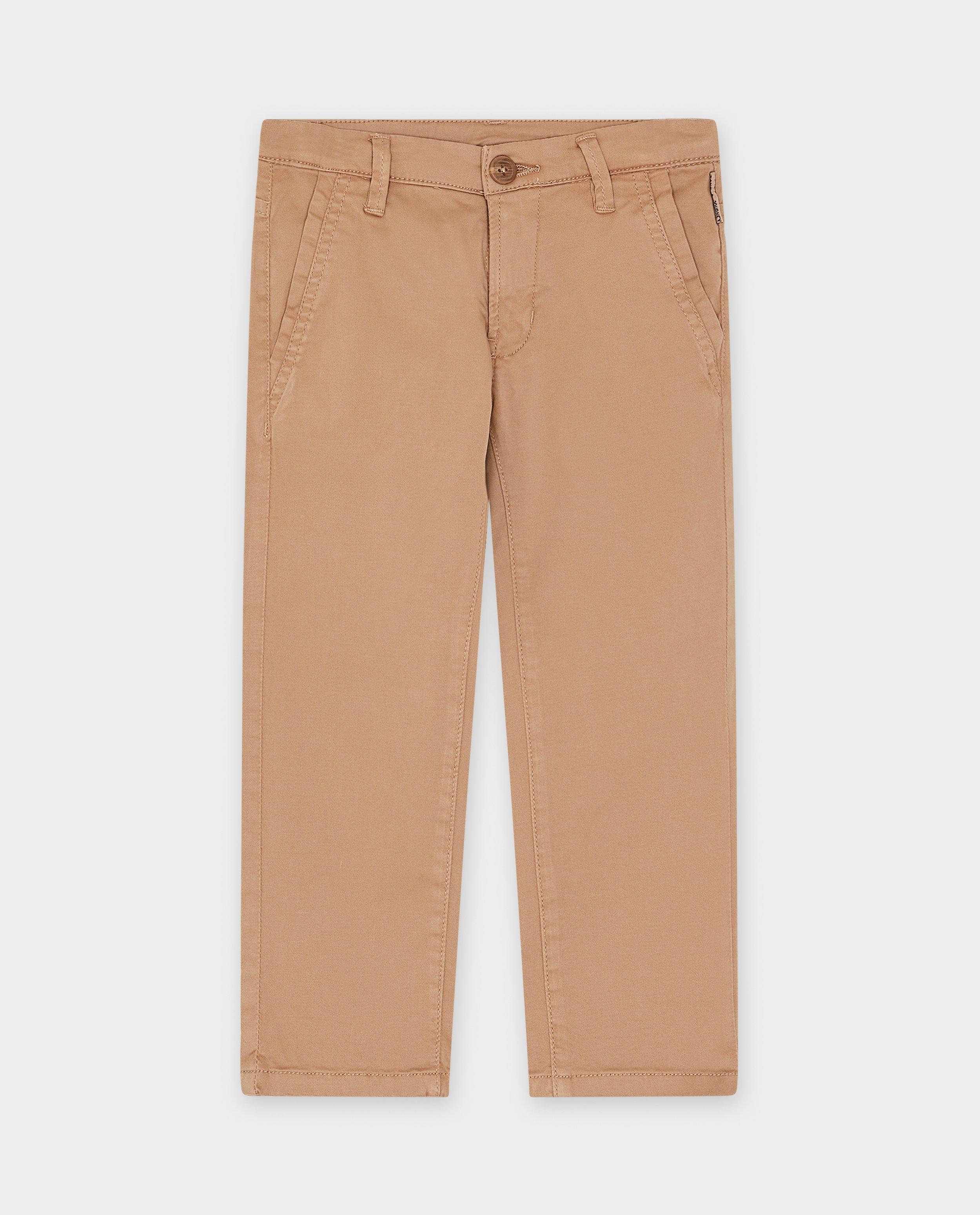 Broeken - Bruine broek, straight fit