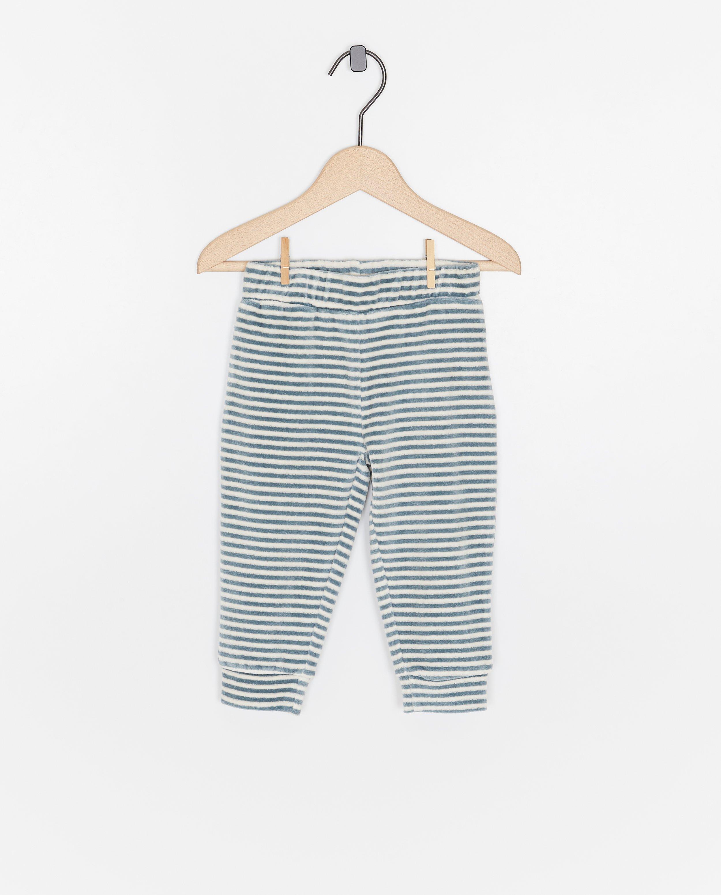 Nachtkleding - Fluwelen pyjama met opschrift