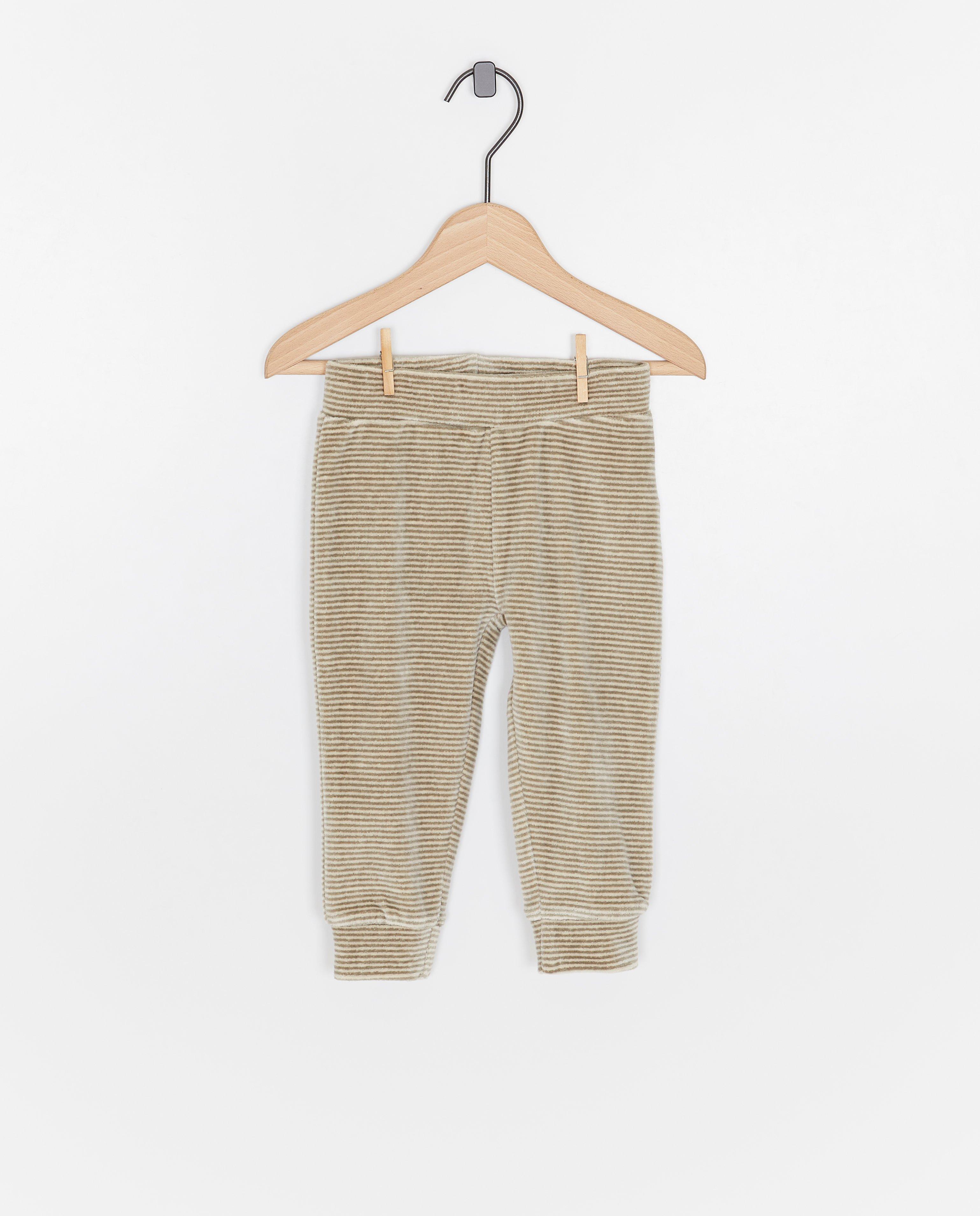 Nachtkleding - Fluwelen pyjama met perenprint