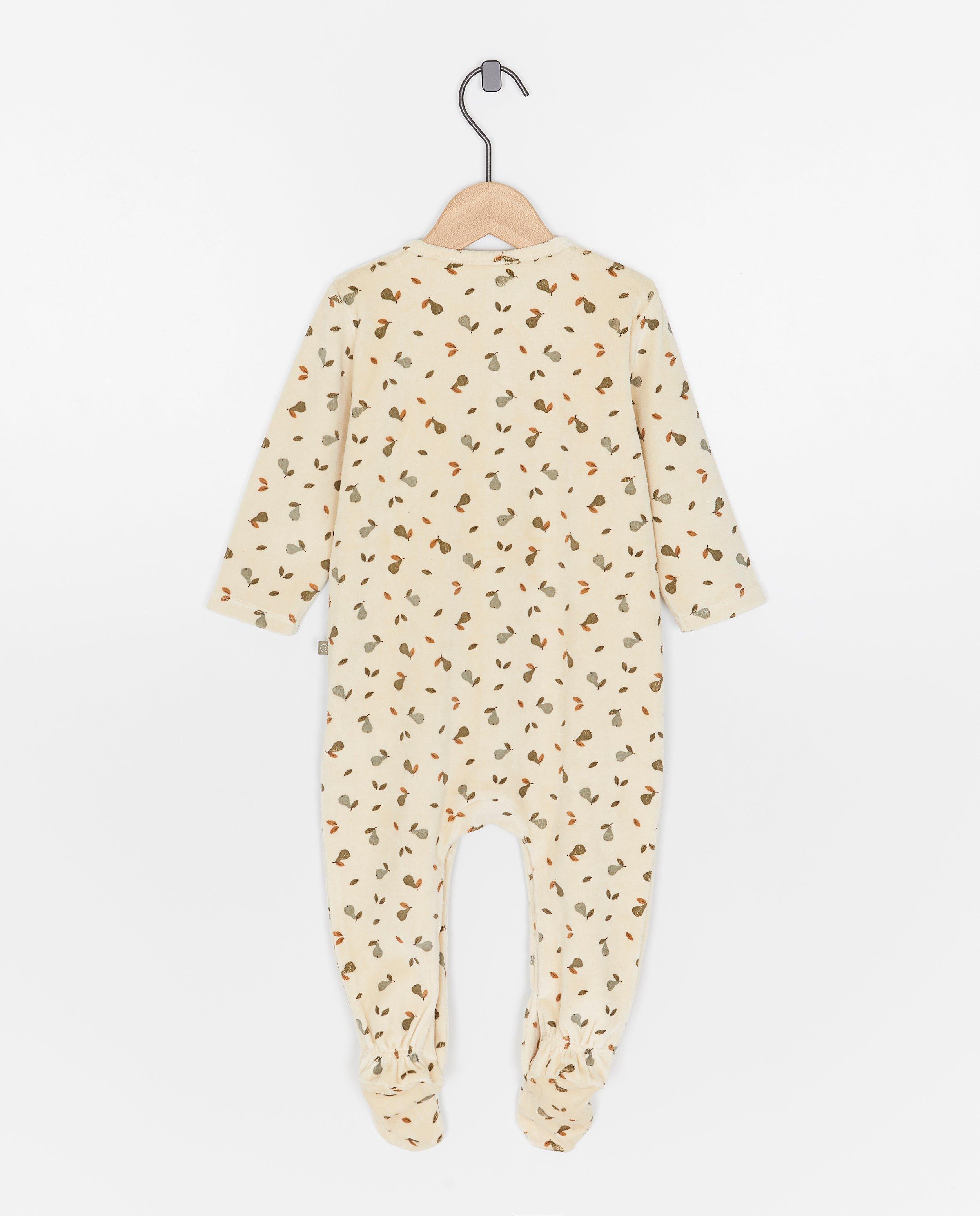 Pyjamas - Pyjama en velours avec des petits pieds