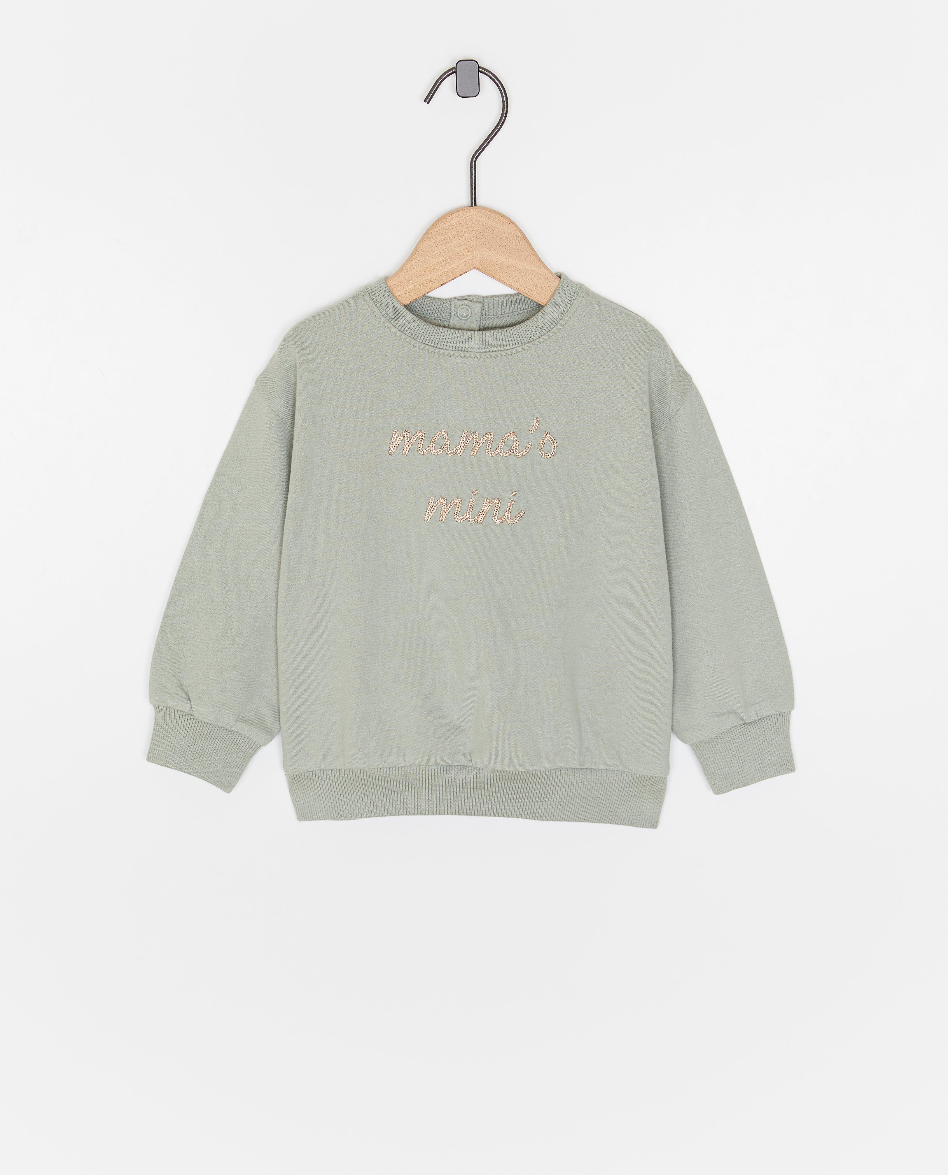 Sweater met geborduurd opschrift, Pateeke - null - Cuddles and Smiles