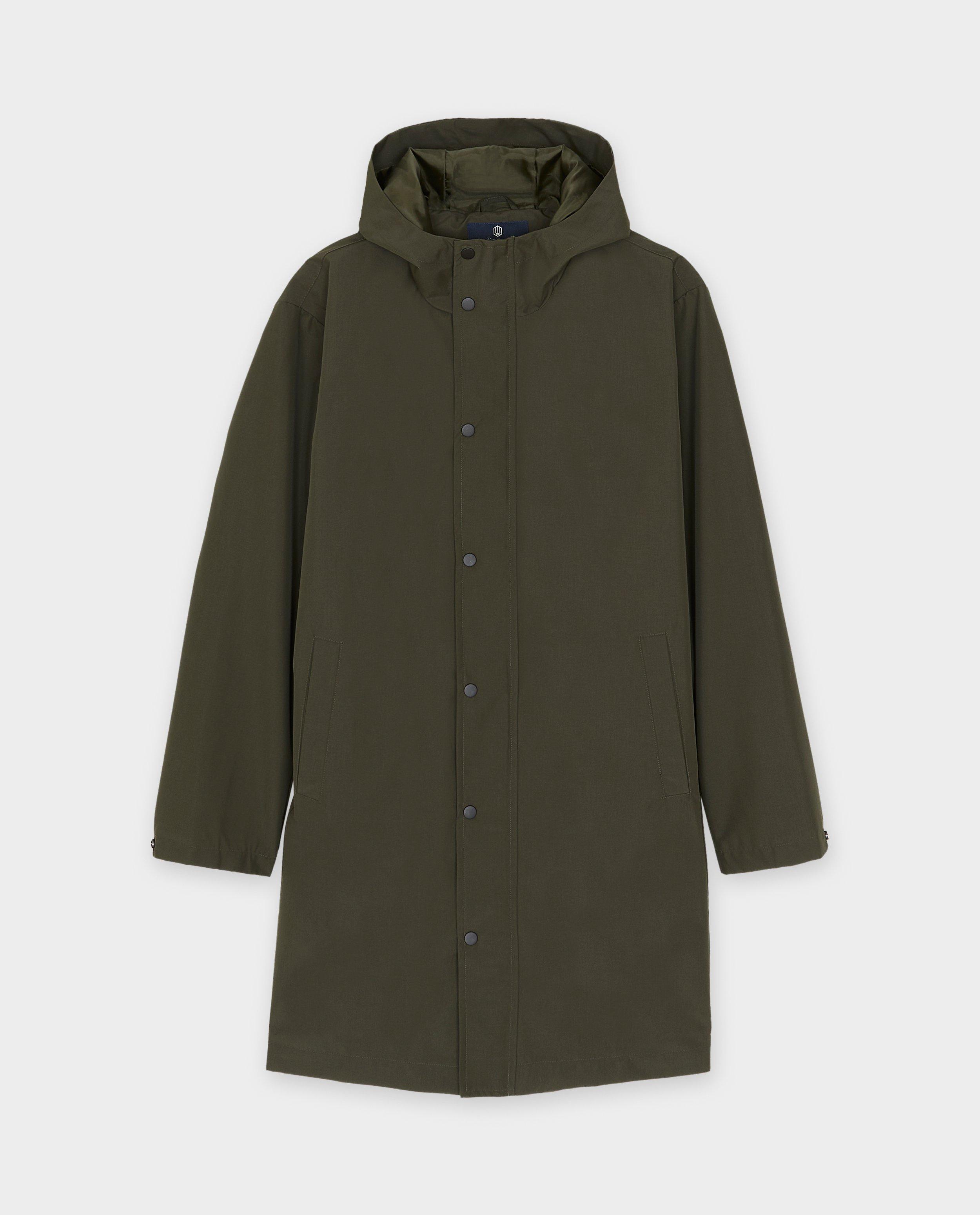 Longue veste vert fonc&eacute; - D&eacute;tails du produit - khaki - image num&eacute;ro 4