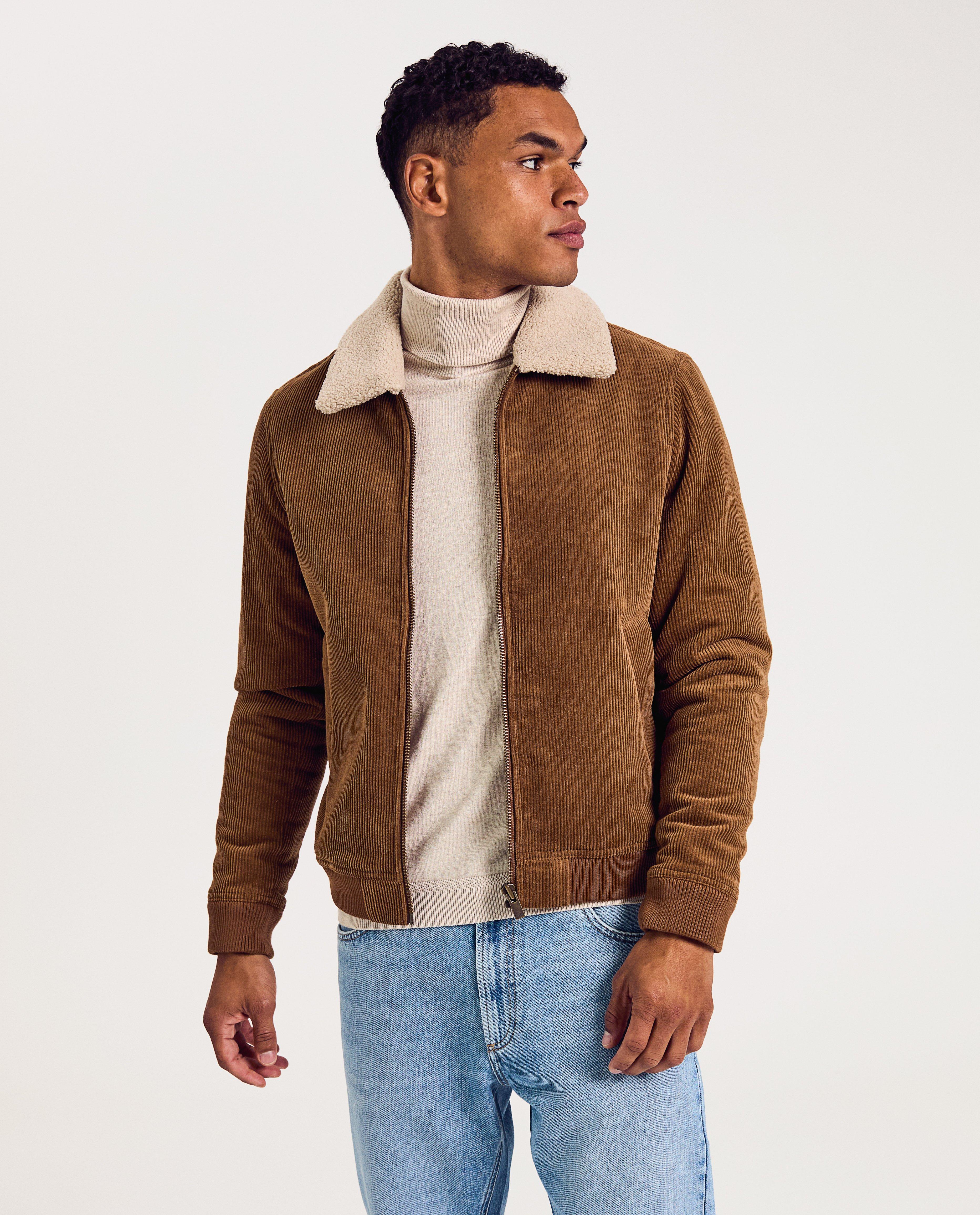 Veste brune en velours c&ocirc;tel&eacute; - D&eacute;tails du produit - brun - image num&eacute;ro 1