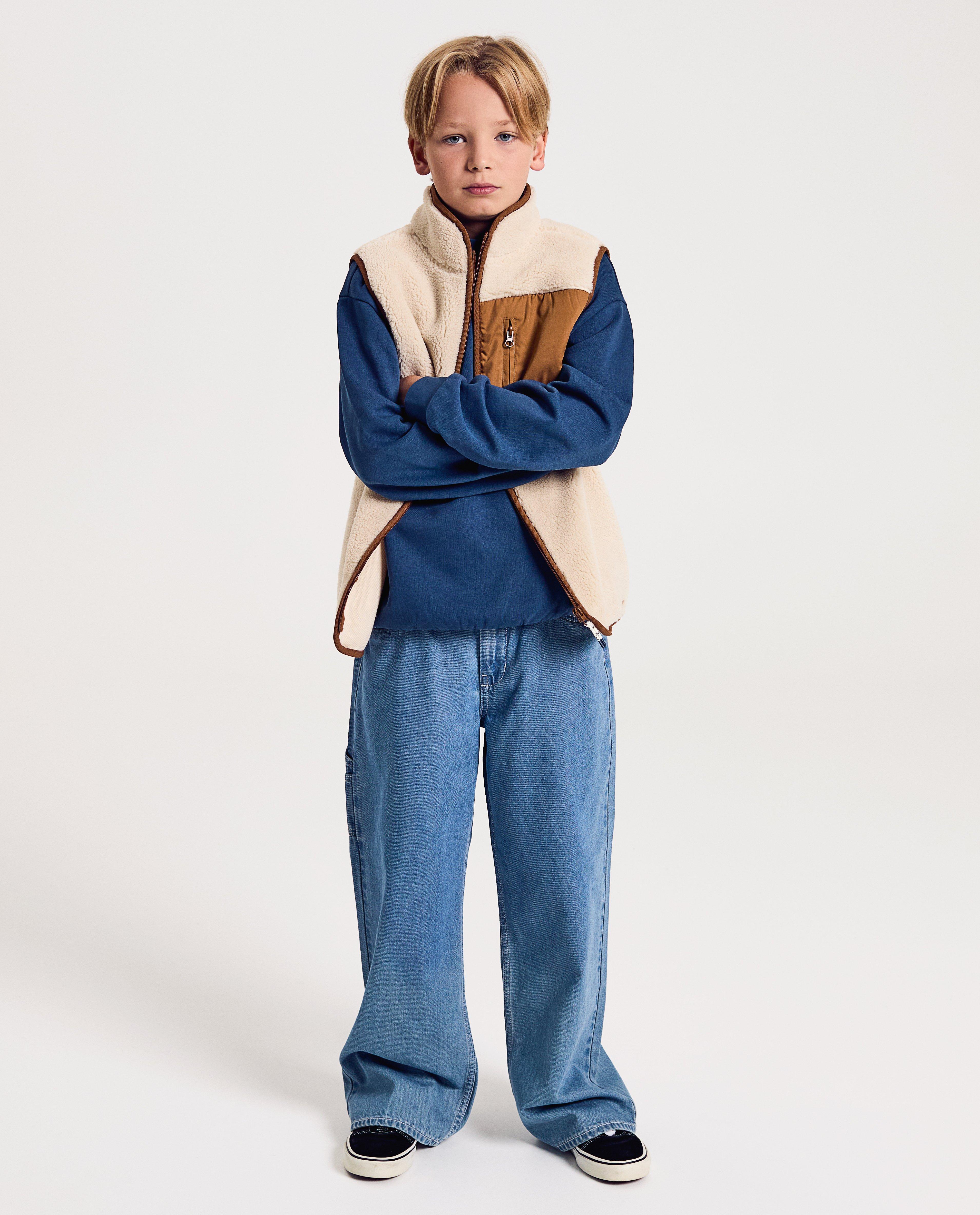 Cardigans - Gilet en peluche à color block, 7-14 ans