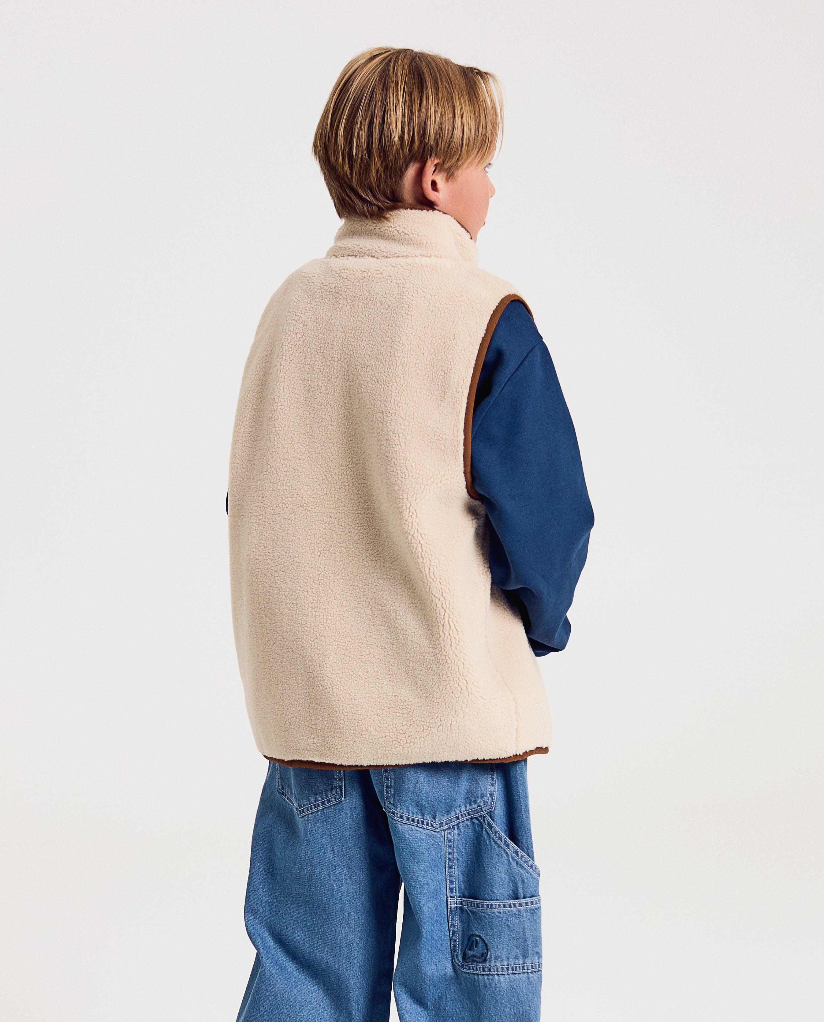 Cardigans - Gilet en peluche à color block, 7-14 ans