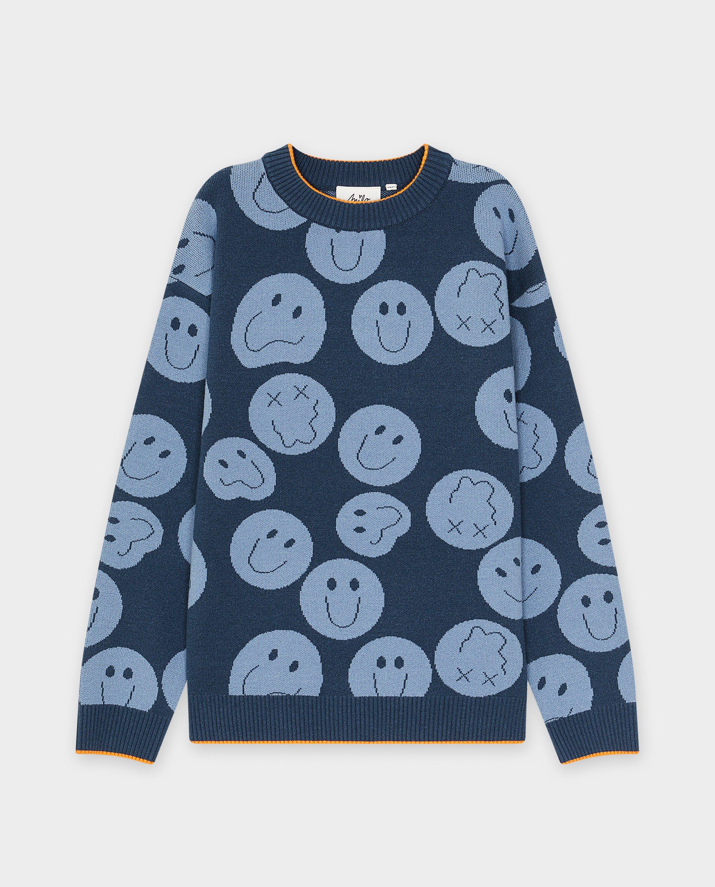 Truien - Trui met smileyprint, 6-14 jaar