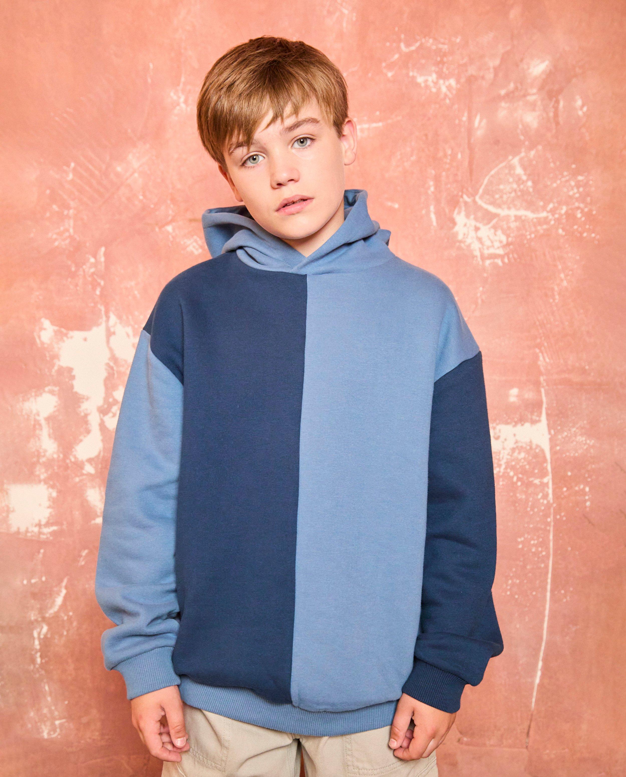 Hoodie met color block, 6-14 jaar - Product Detail - blauw - afbeelding nummer 1